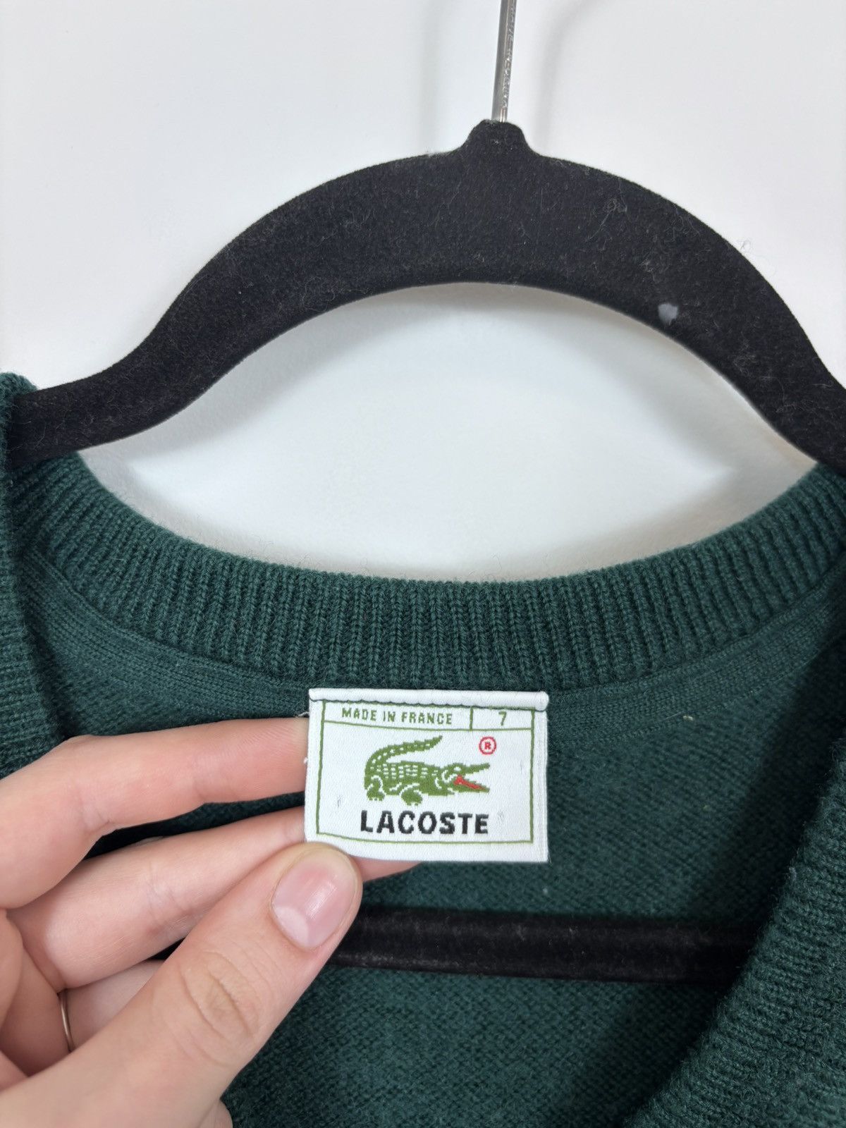 Lacoste Vintage Lacoste Men’s Green Wool Blend Preppy Vest Sweater Size US L / EU 52-54 / 3 - 6 Thumbnail