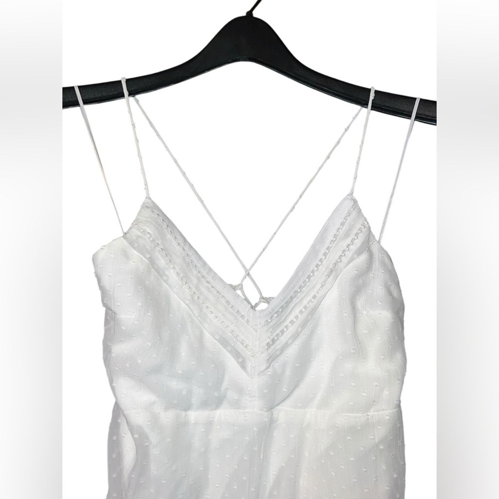 Abercrombie & Fitch Abercrombie & Fitch White Lace Up Mini Dress Size M / US 6-8 / IT 42-44 - 3 Thumbnail