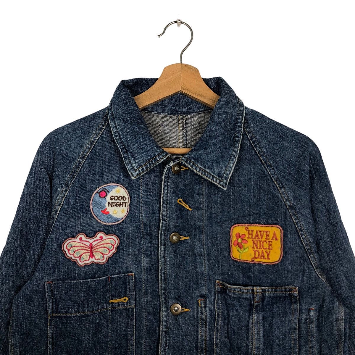 Hysteric Glamour 🔥Rare Denim Chore Work Jacket Full Patches Japan Size US M / EU 48-50 / 2 - 3 Thumbnail