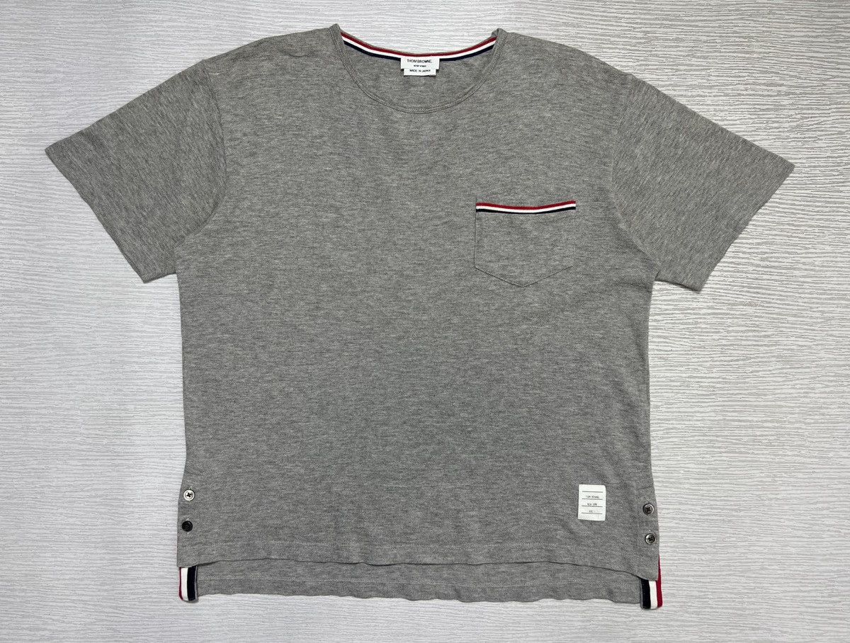 Thom Browne Thom Browne - Chest Pocket Short Sleeve T-Shirt Size US XS / EU 42 / 0 - 1 Thumbnail