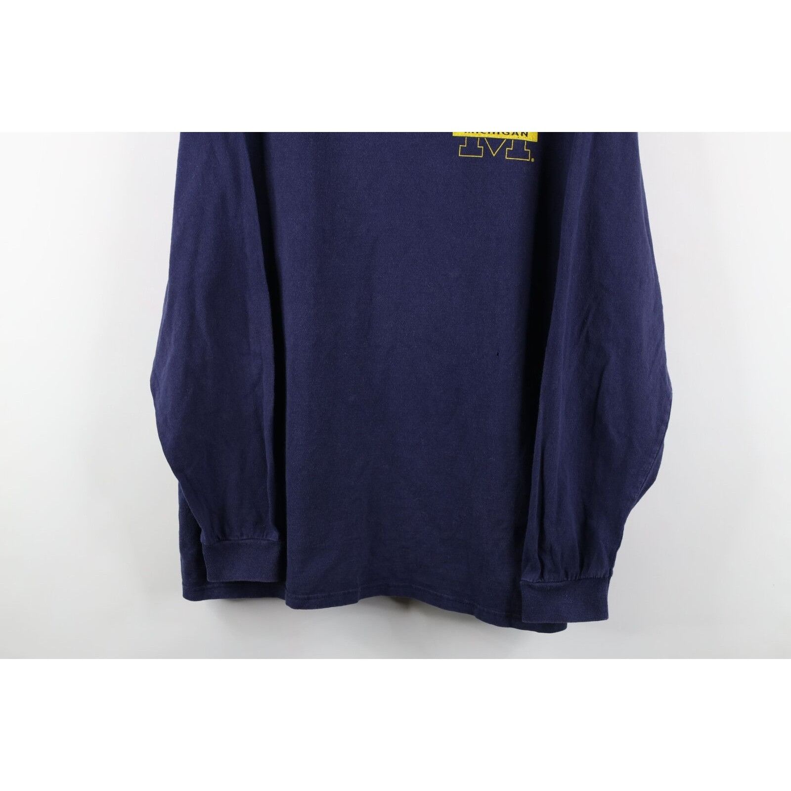 Vintage Vintage 90s Distressed University of Michigan T-Shirt Size US L / EU 52-54 / 3 - 3 Thumbnail