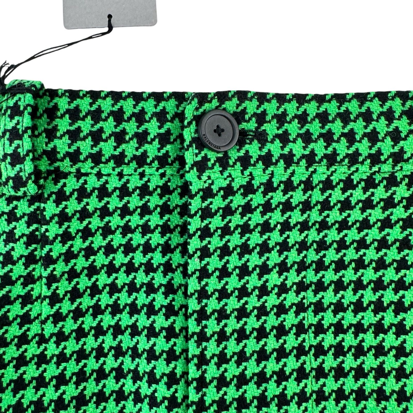 Balenciaga Balenciaga Houndstooth Wool Skirt Size 24" / US 00 / IT 34 - 3 Thumbnail