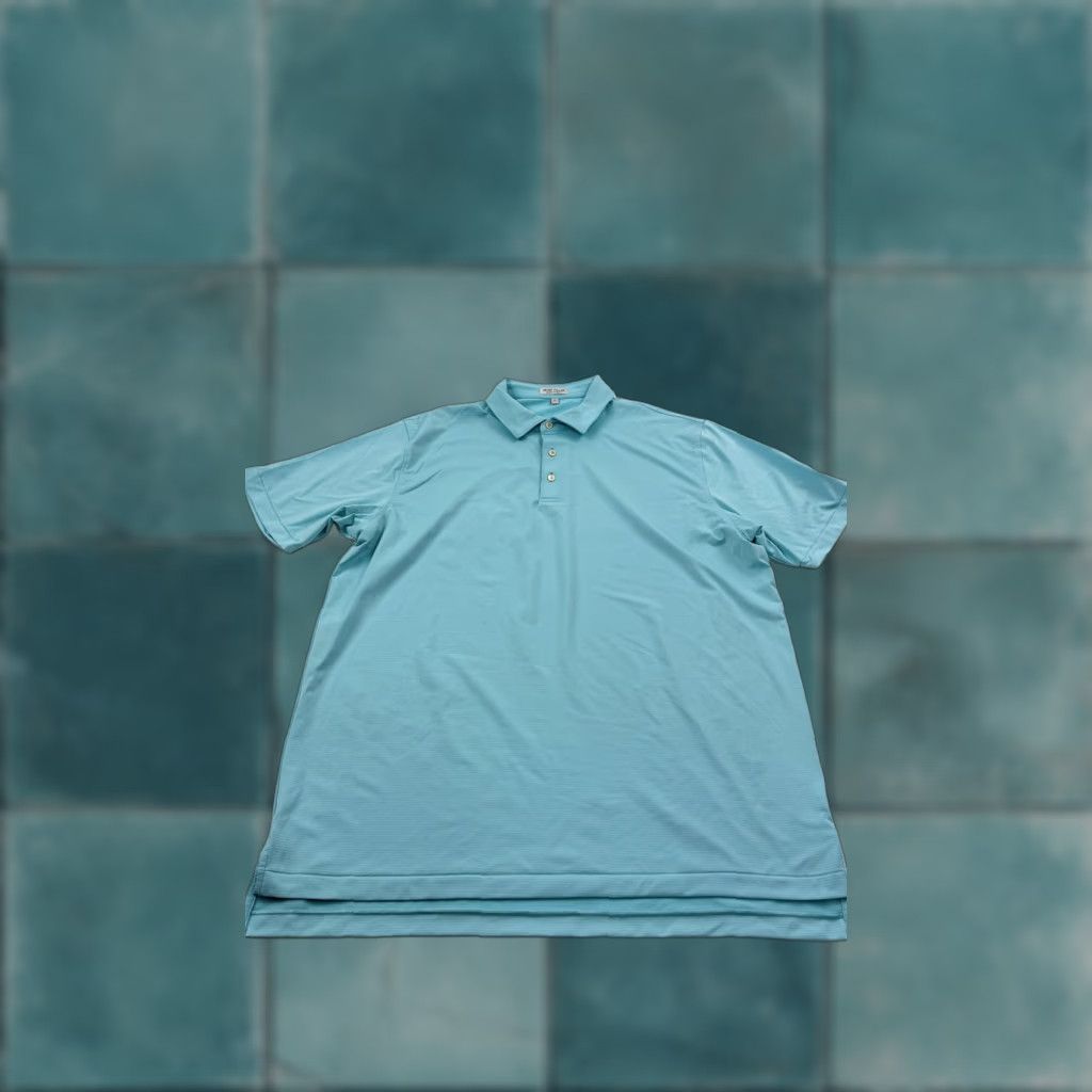Peter Millar Peter Millar Polo Shirt Mens XL Light Blue Summer Comfort Golf Stretch Size US XL / EU 56 / 4 - 1 Thumbnail
