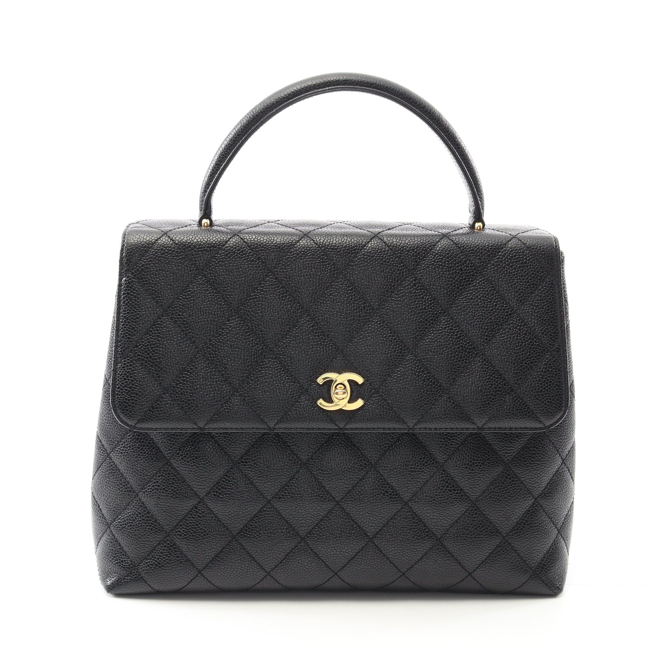 Chanel Chanel Matelasse Handbag Caviar Skin Black Gold Hardware Size ONE SIZE - 1 Thumbnail
