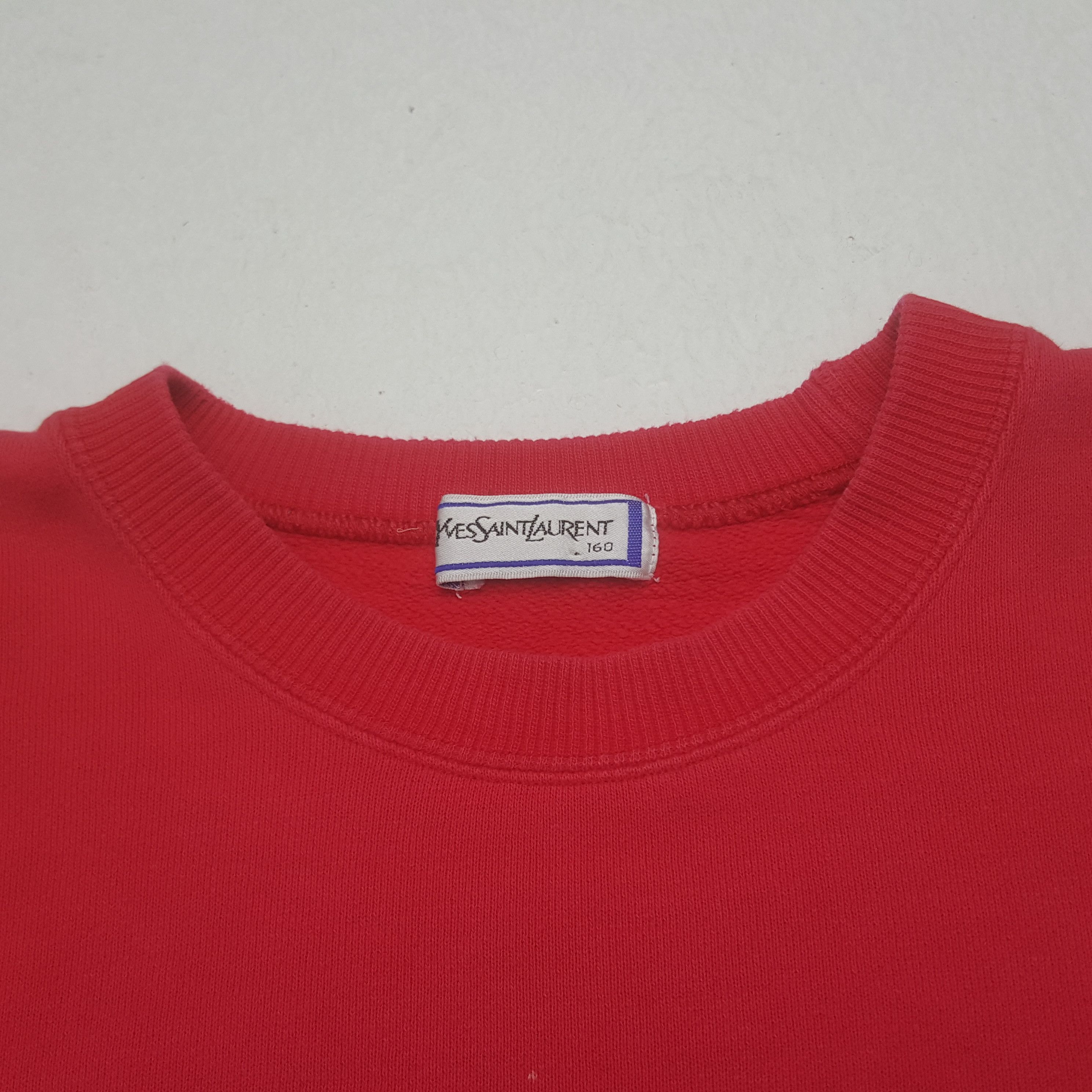 Vintage × Yves Saint Laurent Vintage Yves Saint Lauren Italian Brand Sweatshirt Size US L / EU 52-54 / 3 - 4 Thumbnail