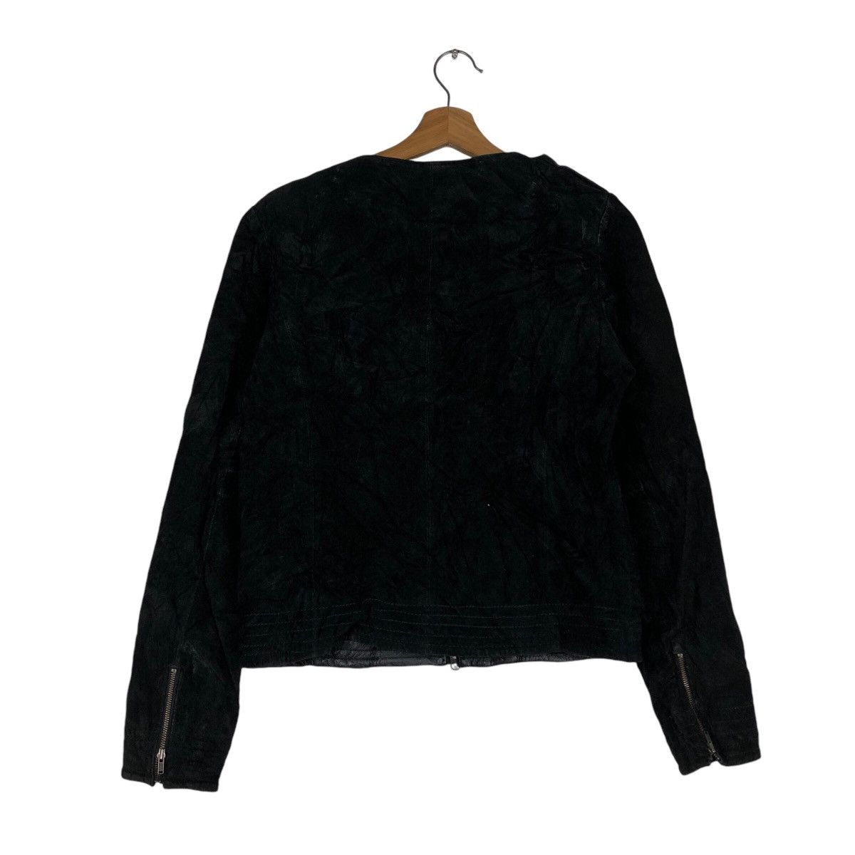 Japanese Brand 📌Vintage Cropped Leather Jacket Rule Issey Miyake Size US L / EU 52-54 / 3 - 9 Thumbnail