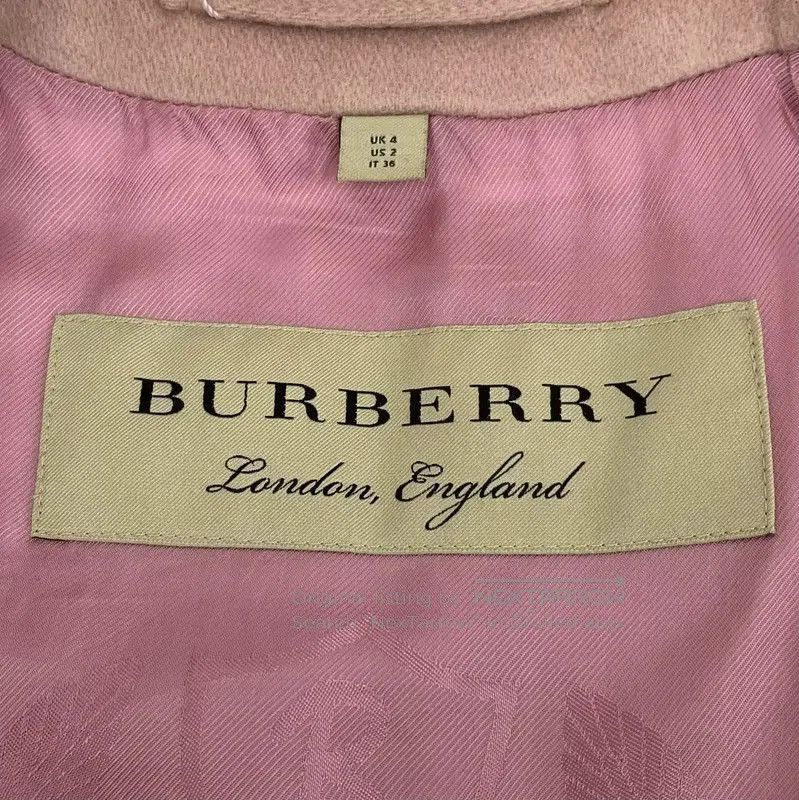 Burberry Burberry Pink Cashmere Women's Coat. Size XS / US 0-2 / IT 36-38 - 5 Thumbnail