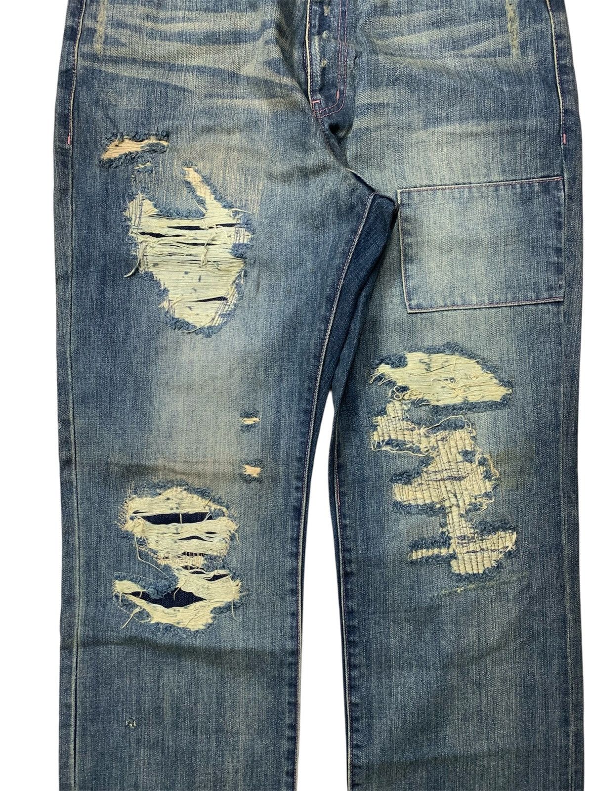 KIKS TYO KIKS TYO straight cut Distressed jeans Size US 35 - 3 Thumbnail