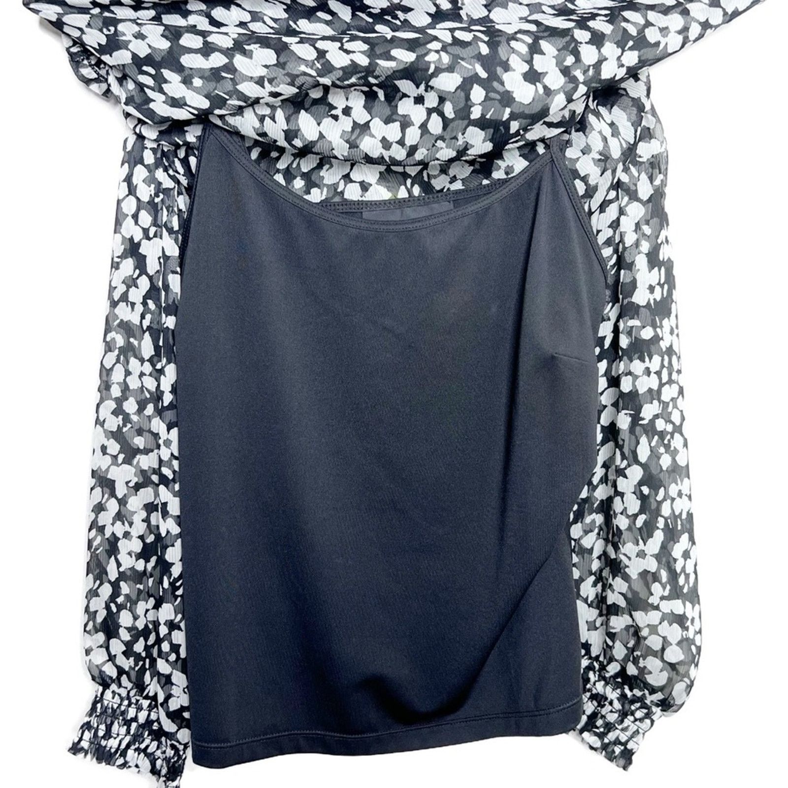 Alfani New with Tag Alfani Women's Floral Long Sleeve Ruffle Blouse Size S / US 4 / IT 40 - 13 Thumbnail