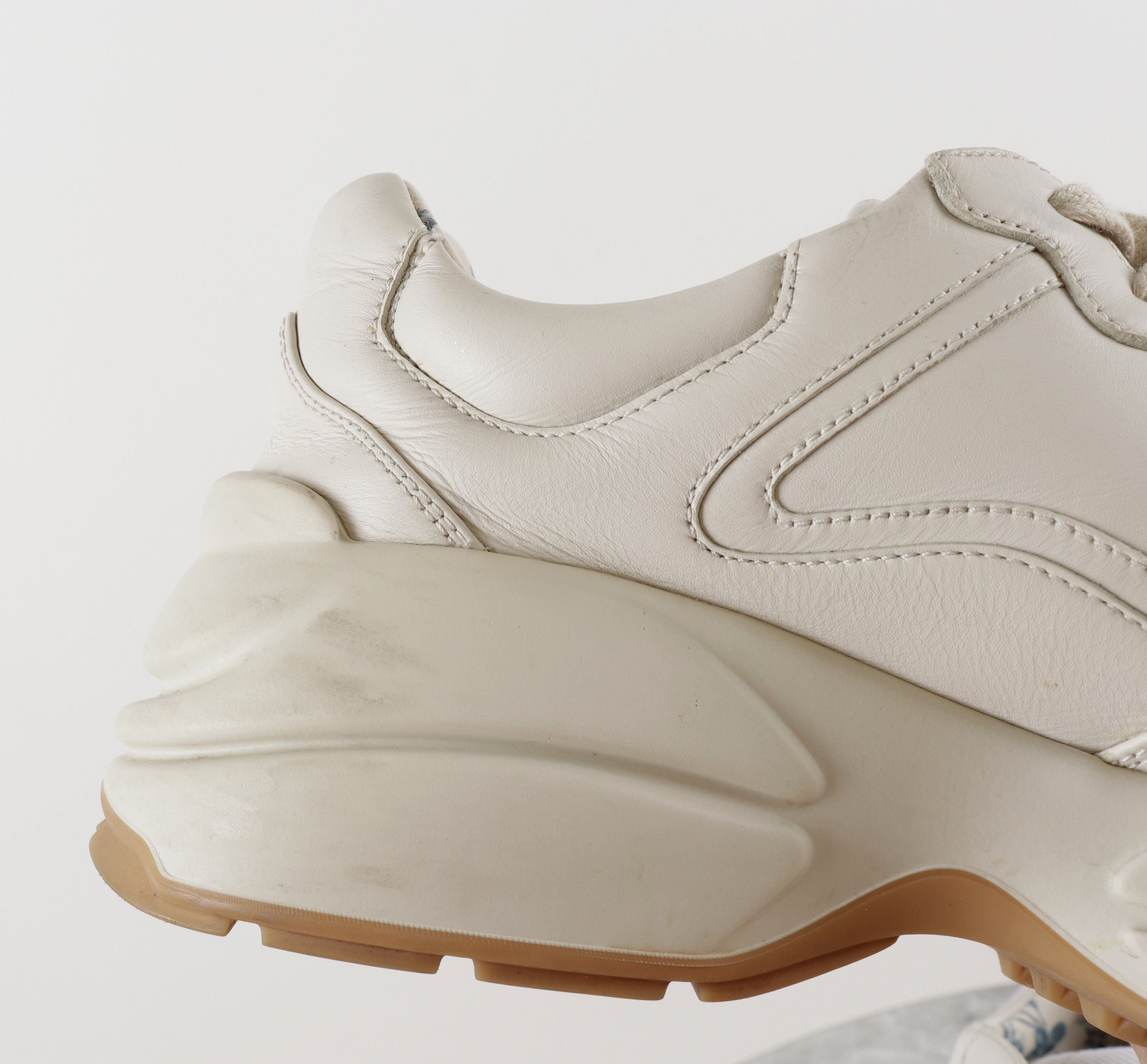 Gucci Gucci Rhyton Leather Ivory Sneakers Size US 9.5 / IT 39.5 - 16 Thumbnail