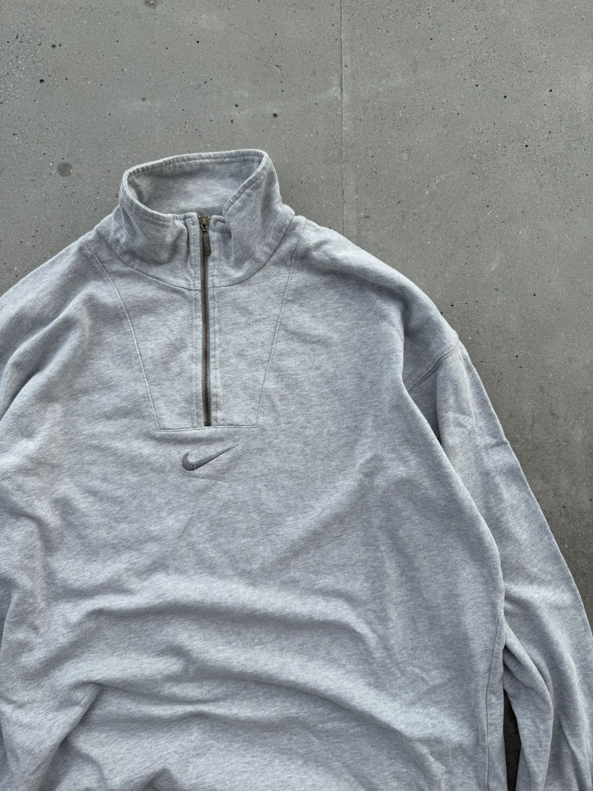 Nike × Vintage 90s Vintage Nike Y2k 3/4 Zip sweatshirt longsleeve Size US L / EU 52-54 / 3 - 3 Thumbnail