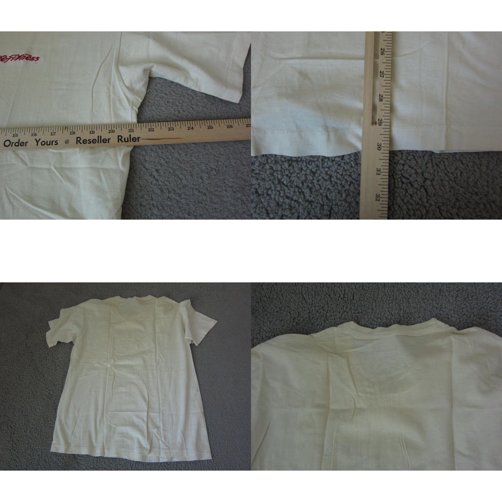 Fruit Of The Loom VINTAGE Fruit of the Loom Shirt Mens XL White Life Fitness Made USA T-Shirt 80s 90s Classic School Crew Neck Short Sleeve Jersey Solid Size US XL / EU 56 / 4 - 8 Thumbnail