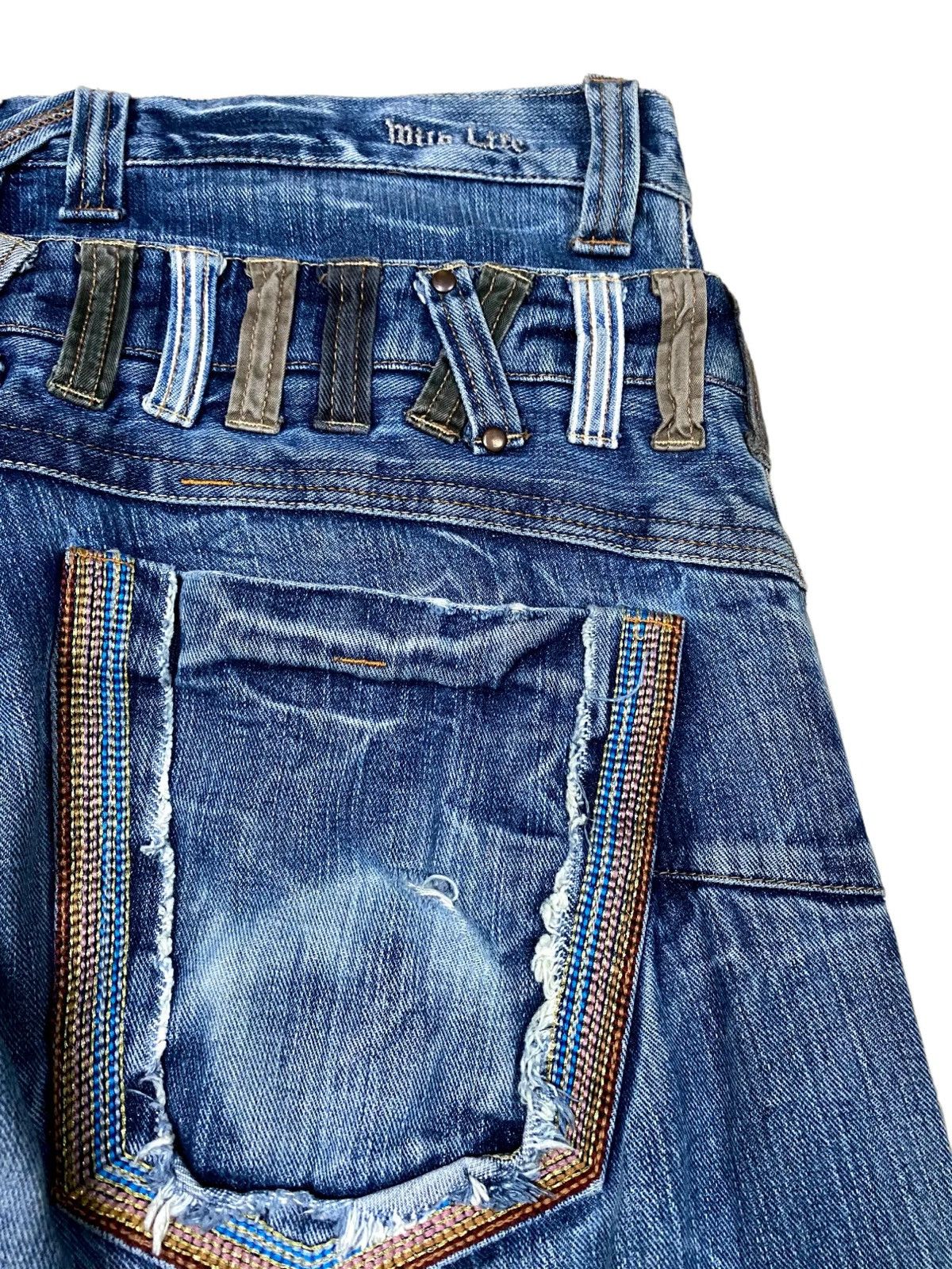 Japanese Brand × Vintage 🔥Vintage Denim Double Waist Wild Life🔥 Size US 34 / EU 50 - 6 Thumbnail