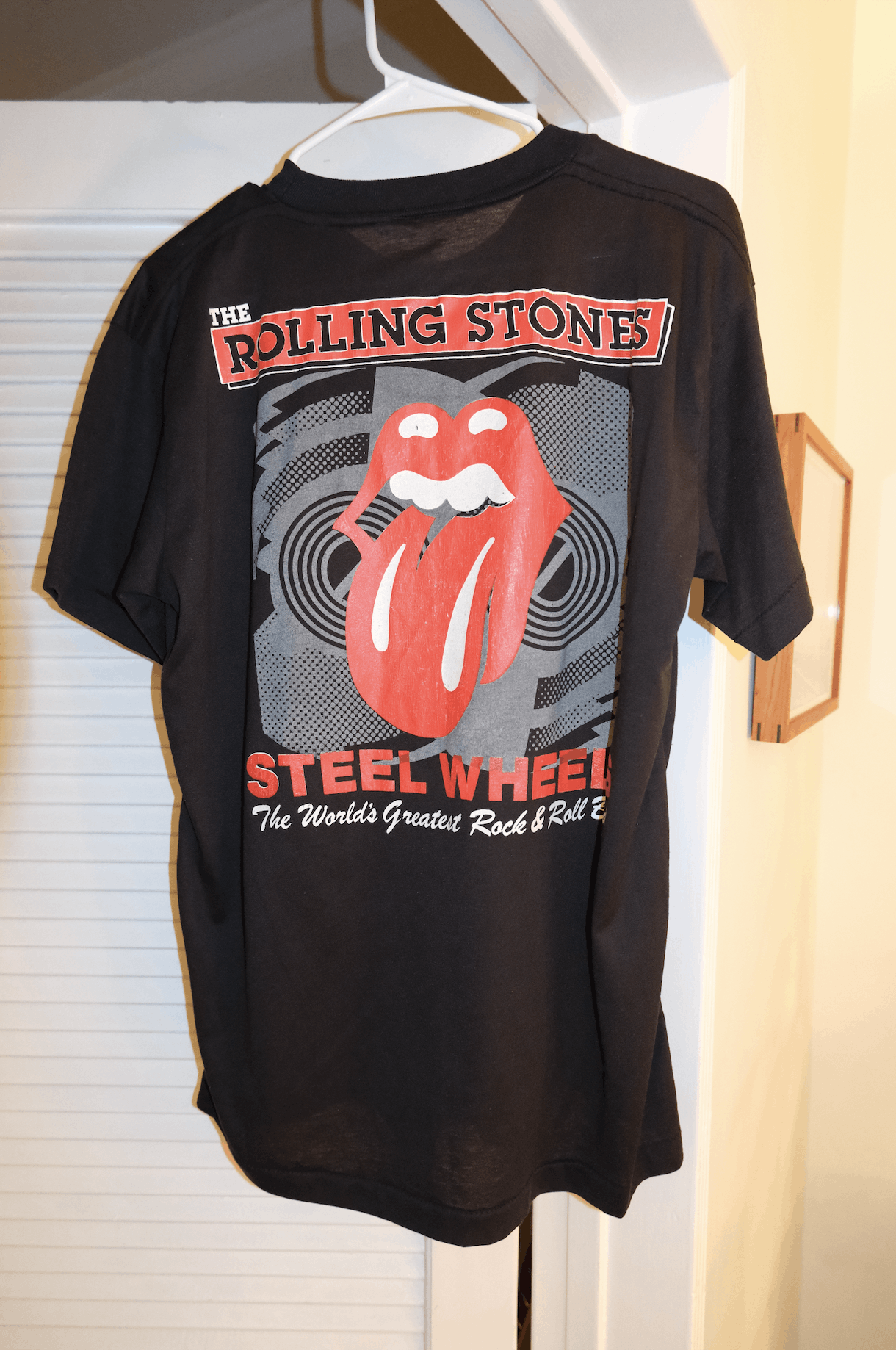 Vintage Vintage Rolling Stones Steel Wheels 1989 tour t shirt Size US M / EU 48-50 / 2 - 5 Thumbnail
