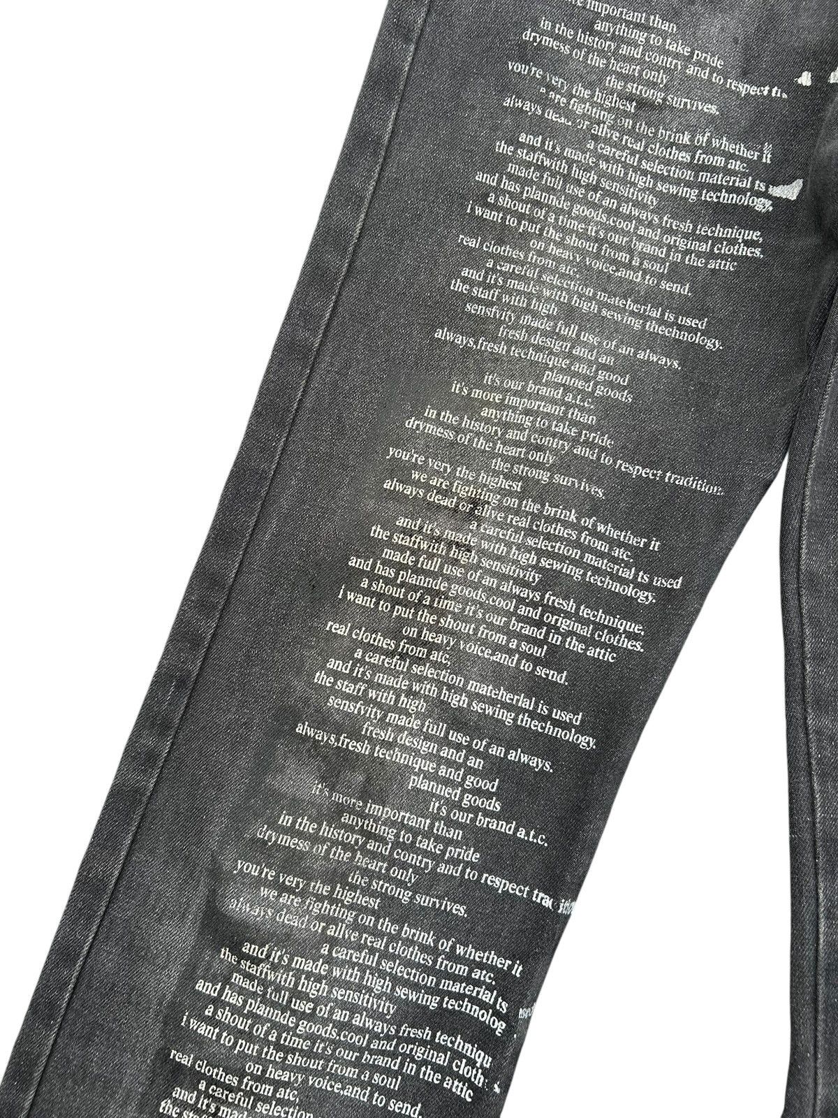 Vintage ☠️in The Attic POEM Denim Junya Watanabe CDG ☠️ Size US 32 / EU 48 - 2 Thumbnail
