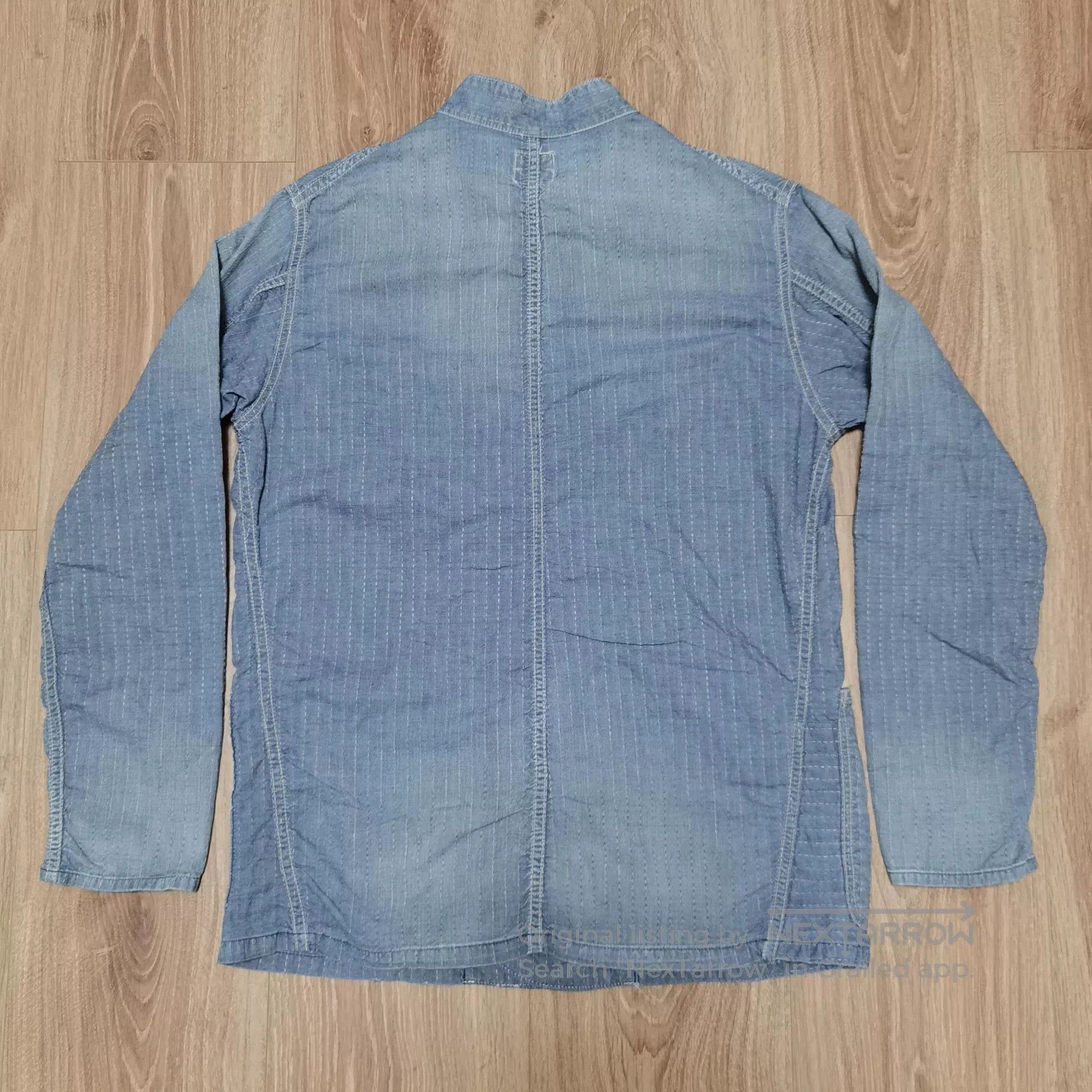 FunSet of Art FUNSET OF ART Japanese Washed Sashiko Denim Jacket. Size US M / EU 48-50 / 2 - 2 Thumbnail