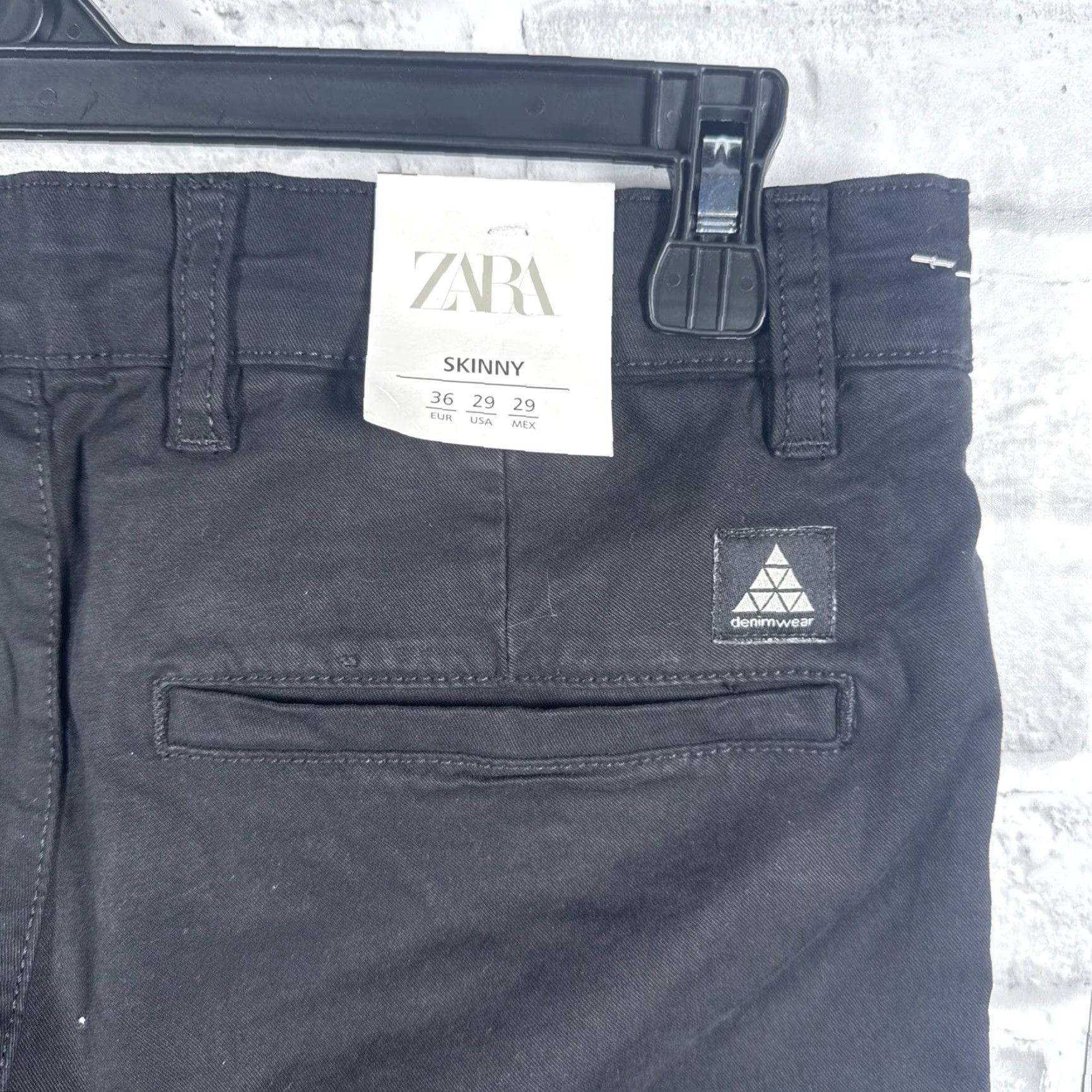 Zara Zara NWT Skinny Black Jeans Mens Size 29x32 Size US 29 - 3 Thumbnail