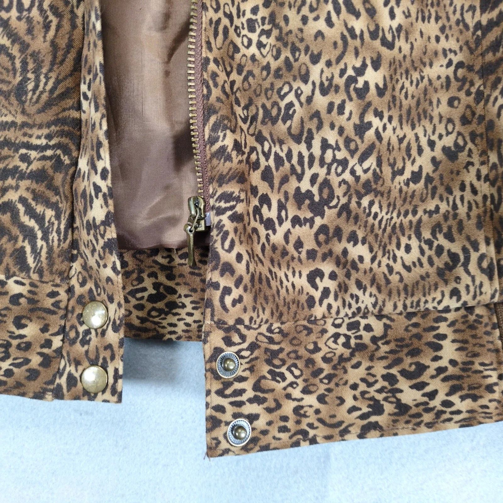 Norton Norton McNaughton Stretch Animal Print Full-Zip Jacket 16W Size XXL / US 16-18 / IT 52-54 - 10 Thumbnail