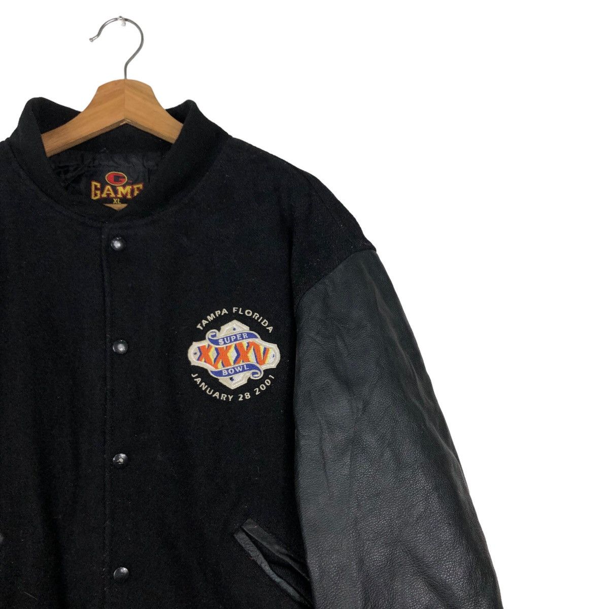 Japanese Brand 🔥Vintage Bomber Leather Jacket GAME Made in USA Sportswear Size US XL / EU 56 / 4 - 6 Thumbnail