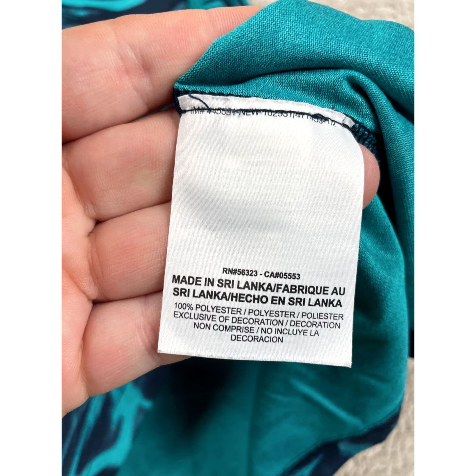 Nike Nike Tank Top Womens M Teal Black Water Print Racerback Dri-FIT Athleticwear Gym Sleeveless Package? Size M / US 6-8 / IT 42-44 - 5 Thumbnail