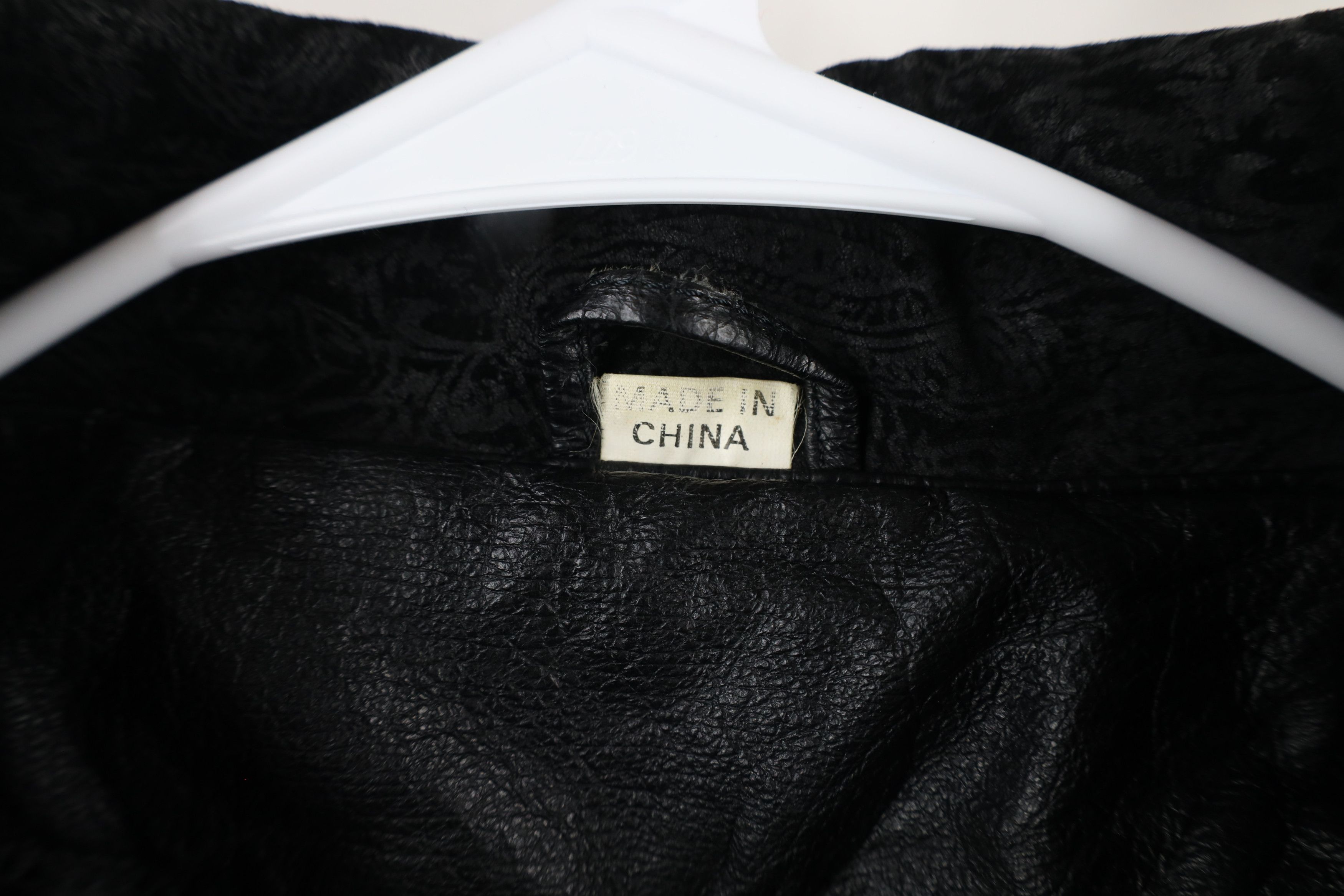 Vintage Vintage 90s Streetwear Goth Leather Bomber Jacket Black Size L / US 10 / IT 46 - 8 Thumbnail