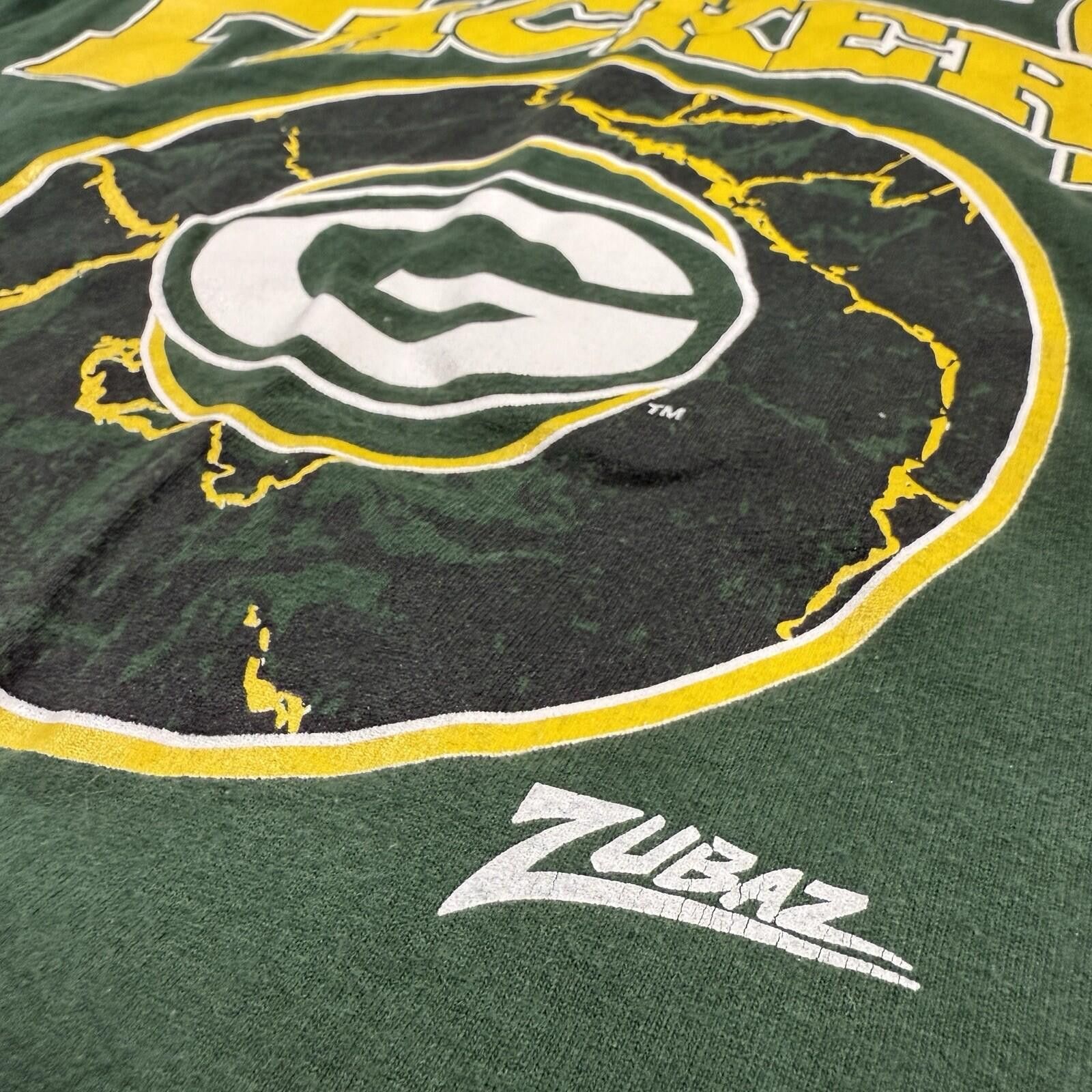 Other Vintage Zubaz Green Bay Packers T-shirt XL USA Made 90s NFL Size ONE SIZE - 5 Thumbnail