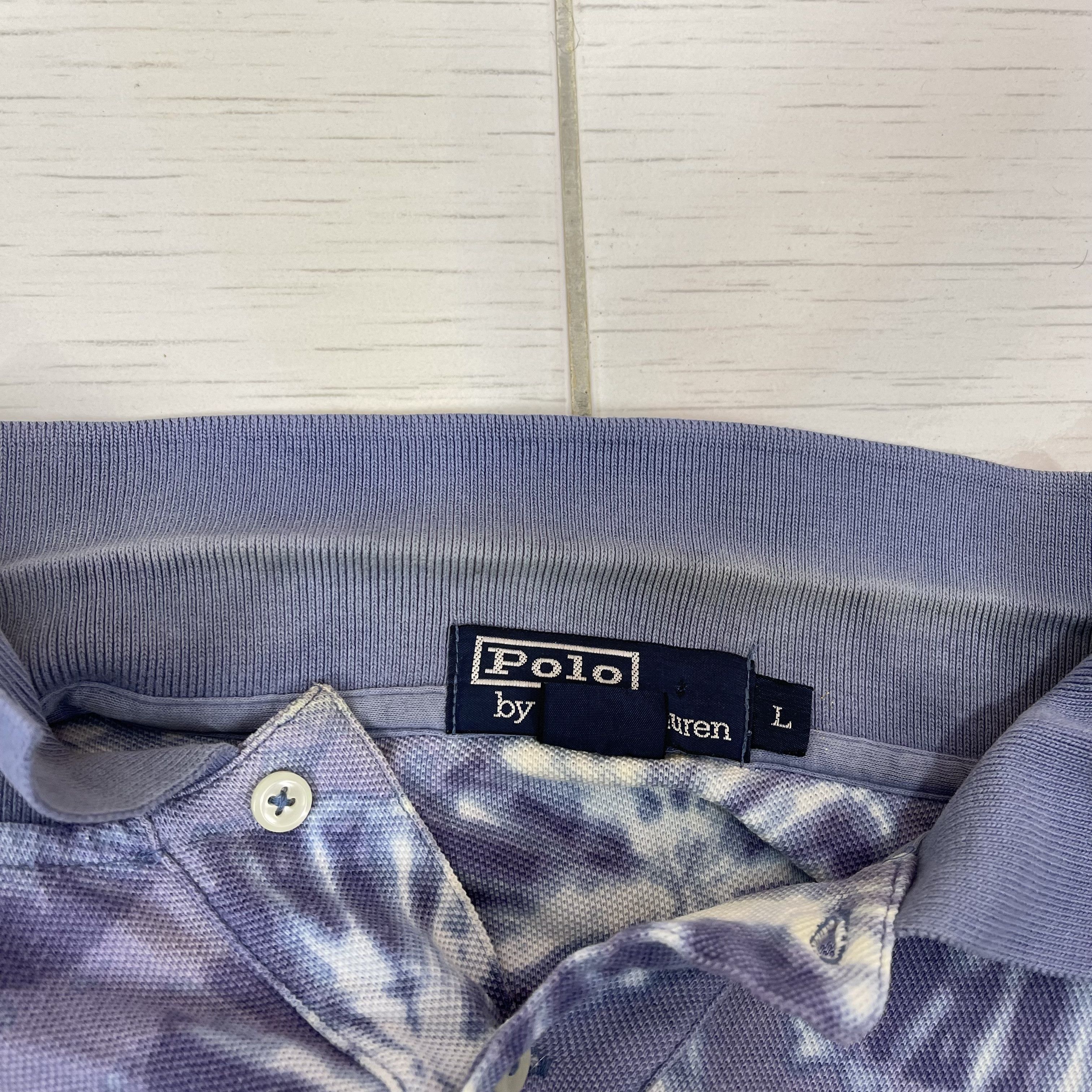 Polo Ralph Lauren 90s Vintage POLO RALPH LAUREN Floral Polo T Shirt #1098/AM Size US L / EU 52-54 / 3 - 8 Thumbnail
