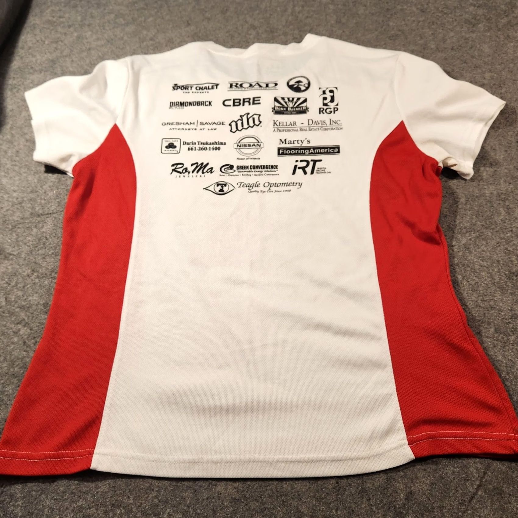 George A Ride For Life Shirt Mens Medium White Red Cycling Jersey George Hincapie Size US M / EU 48-50 / 2 - 4 Thumbnail
