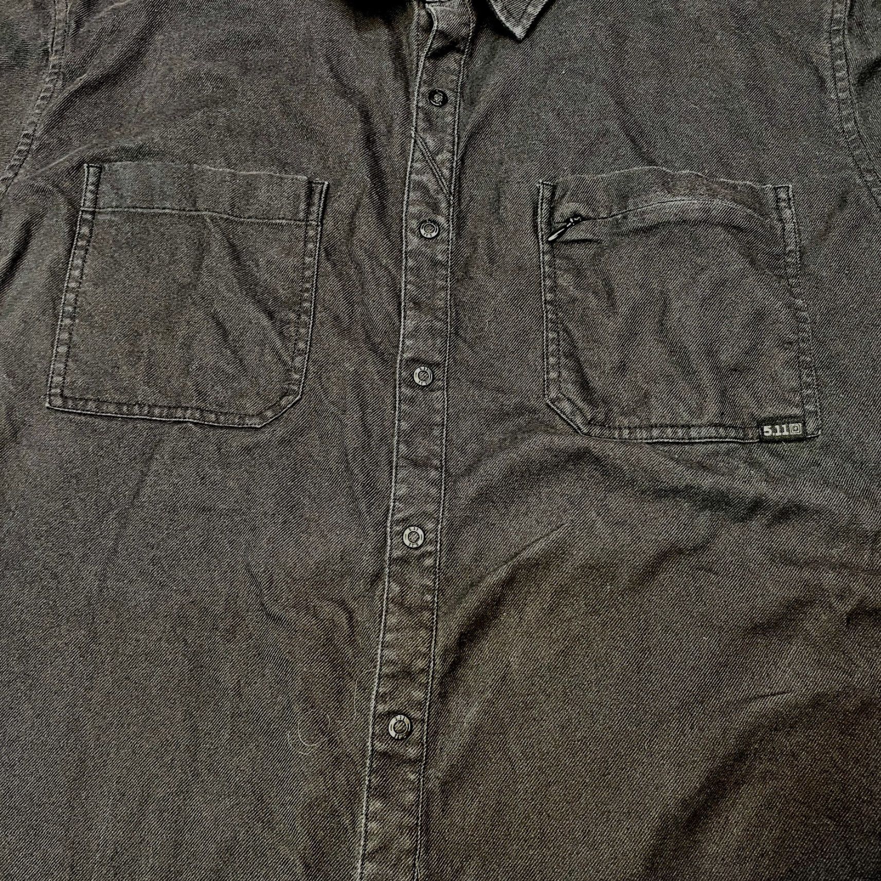 Vintage 5.11 Tactical Series Shirt Mens XL Black Snaps Long Sleeve Utility Cotton 7558 Size US XL / EU 56 / 4 - 5 Thumbnail