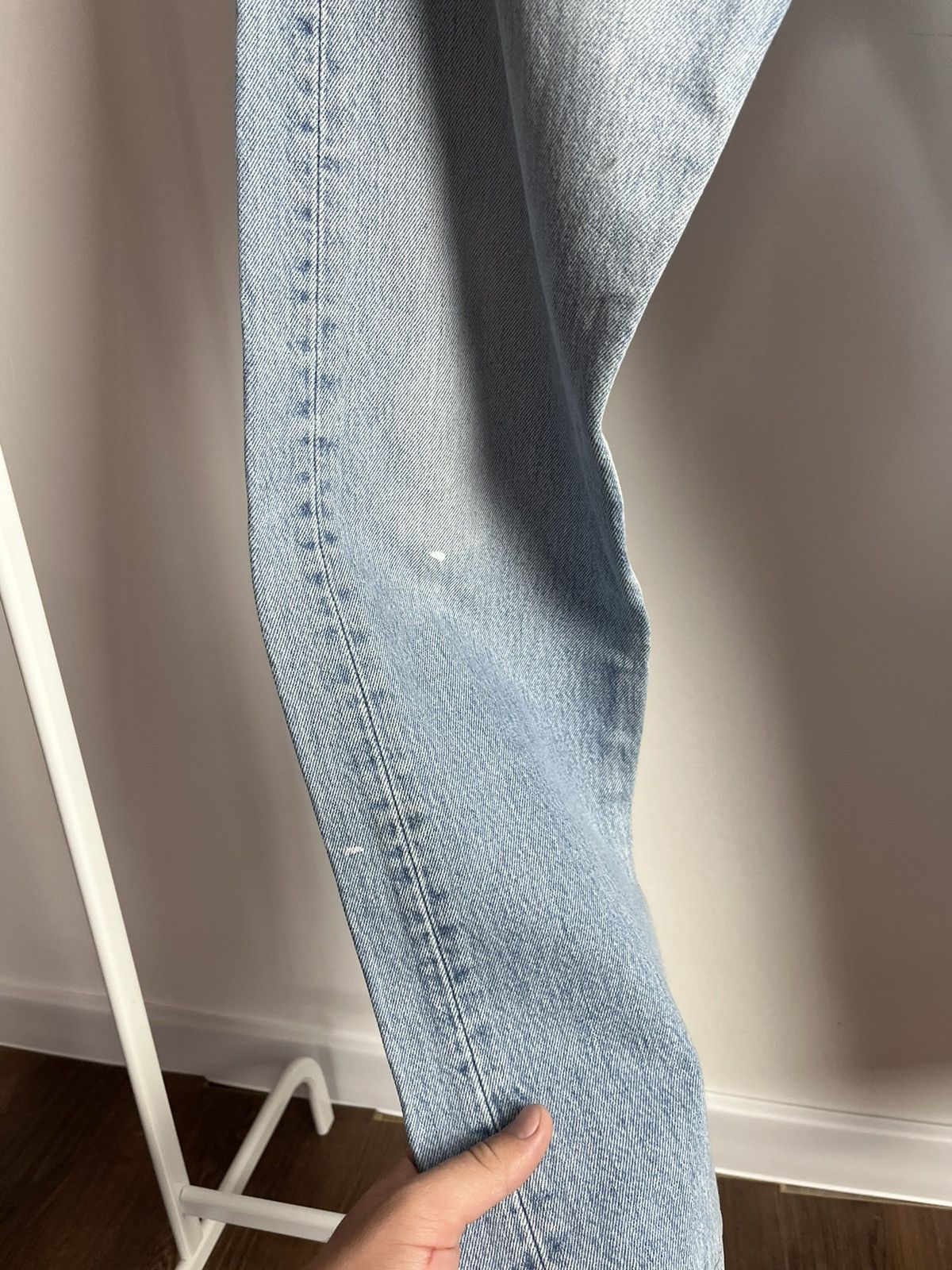 Levi's × Vintage Size 33x34 Vintage 90s Levi's 501 Faded Blue Jeans Size US 33 - 9 Thumbnail
