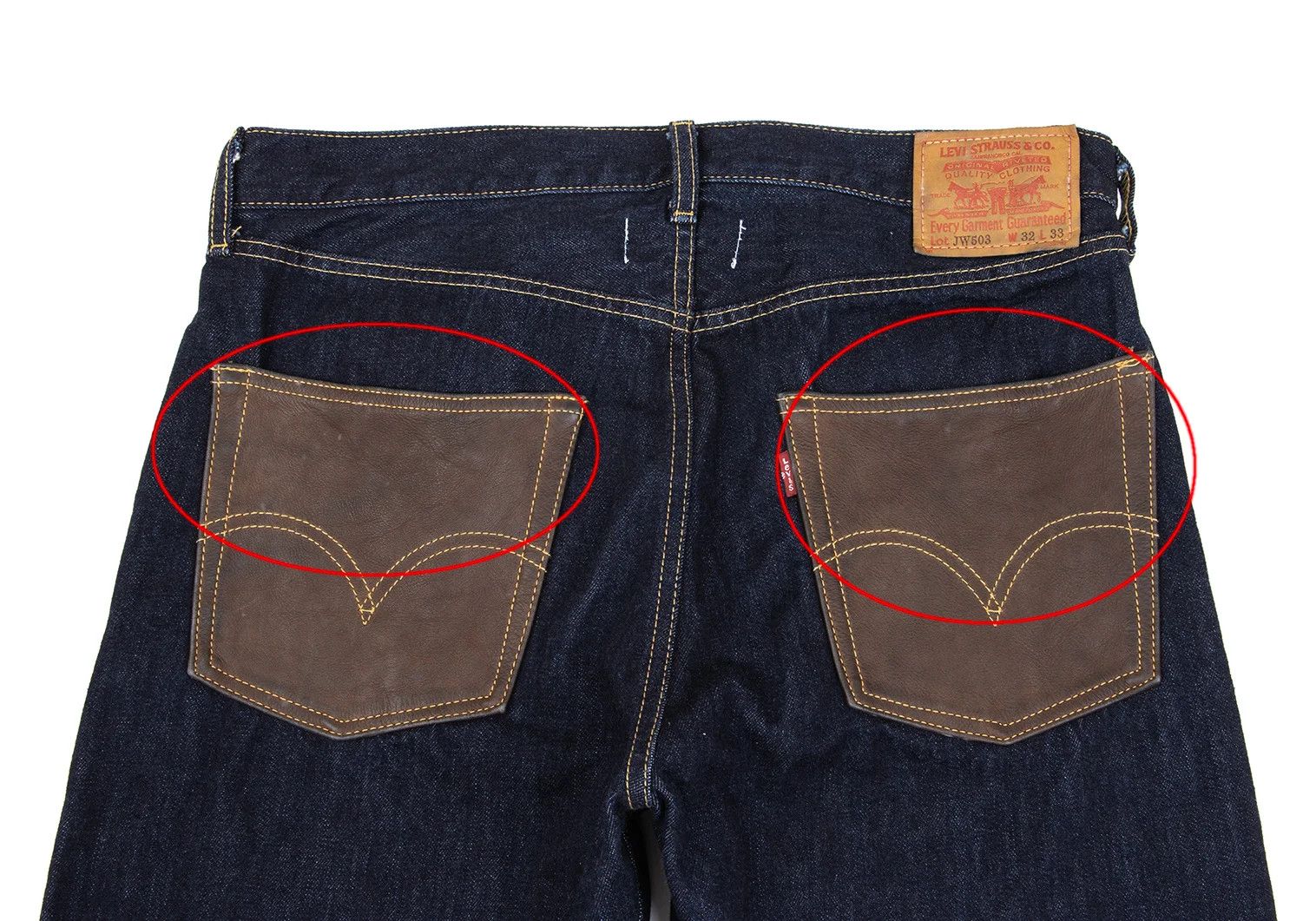 Junya Watanabe Indigo Denim Pants with Leather Patch Pocket Size US 36 / EU 52 - 10 Thumbnail