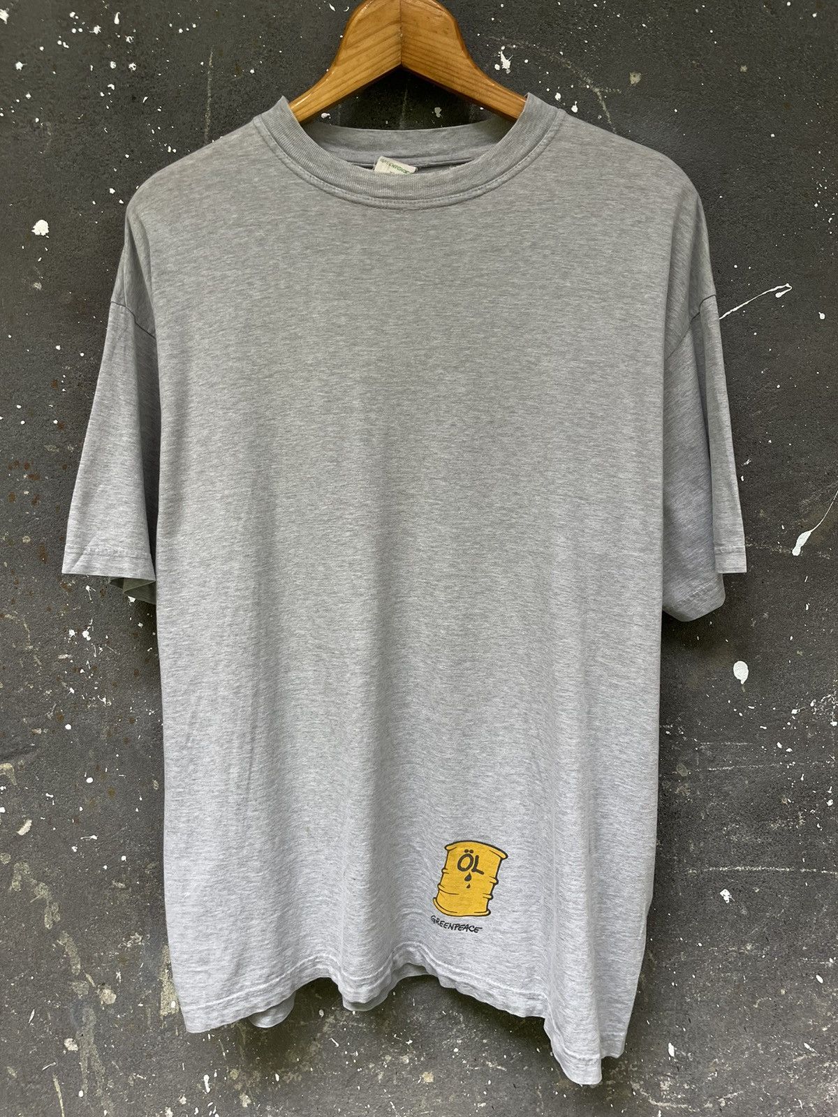 Vintage Vintage Greenpeace 80’s OL T-Shirt Big Logo RARE Size US XL / EU 56 / 4 - 4 Thumbnail