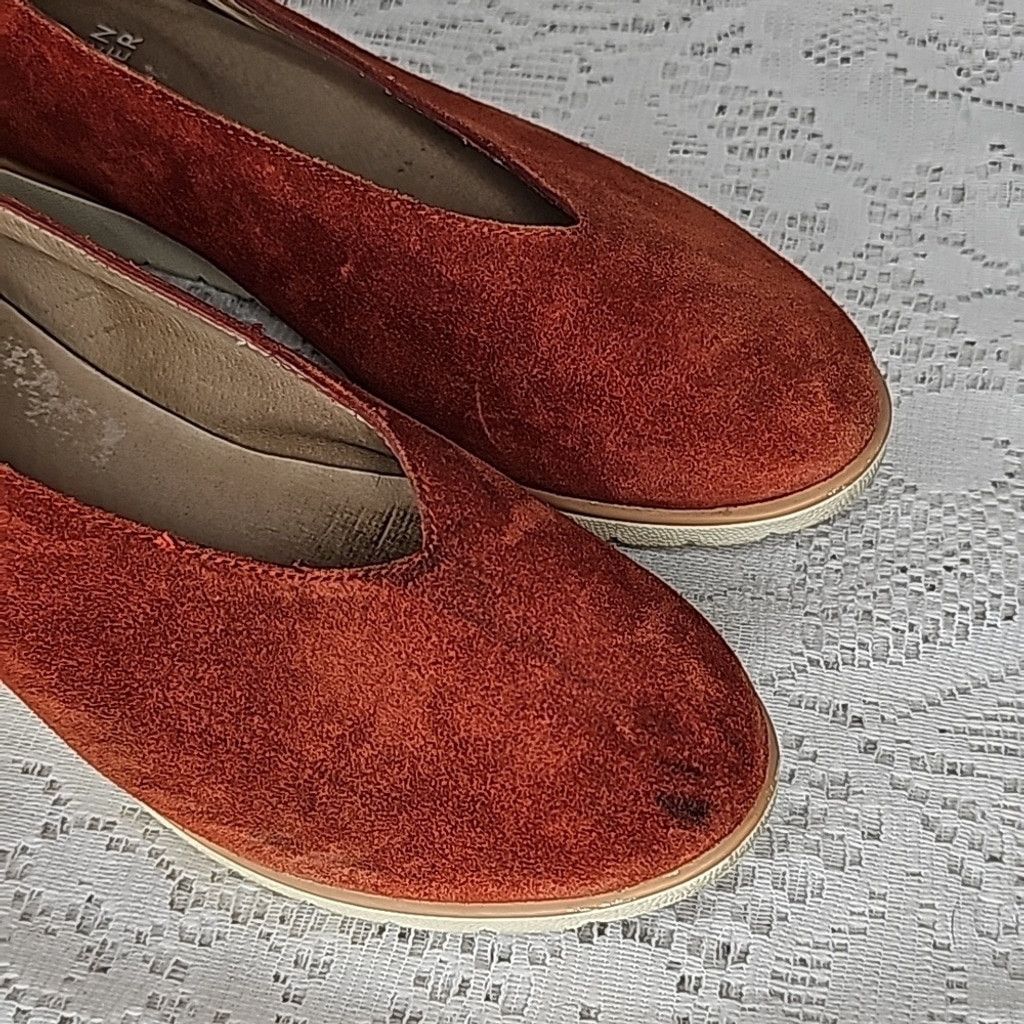 Eileen Fisher Eileen Fisher sport demi wedge brick suede flat shoes sz 6.5 Size US 6.5 / IT 36.5 - 3 Thumbnail