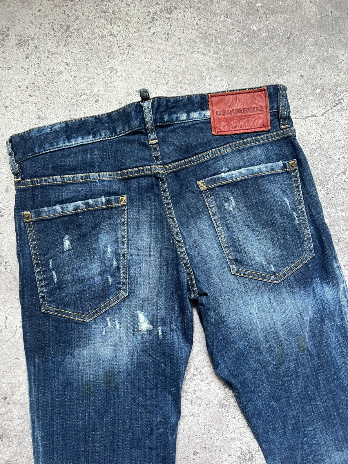 Dsquared2 Dsquared2 Men's Distressed Denim Jeans Slim Size US 32 / EU 48 - 10 Thumbnail