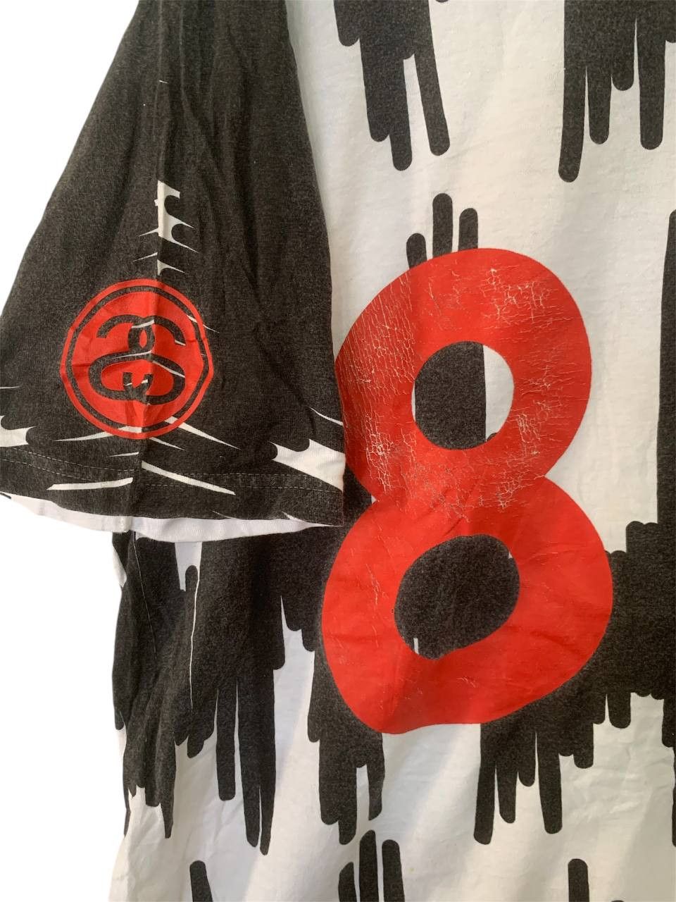 Stussy Rare Stussy Abstract Design Number 8 Oversize Large Size US L / EU 52-54 / 3 - 2 Thumbnail