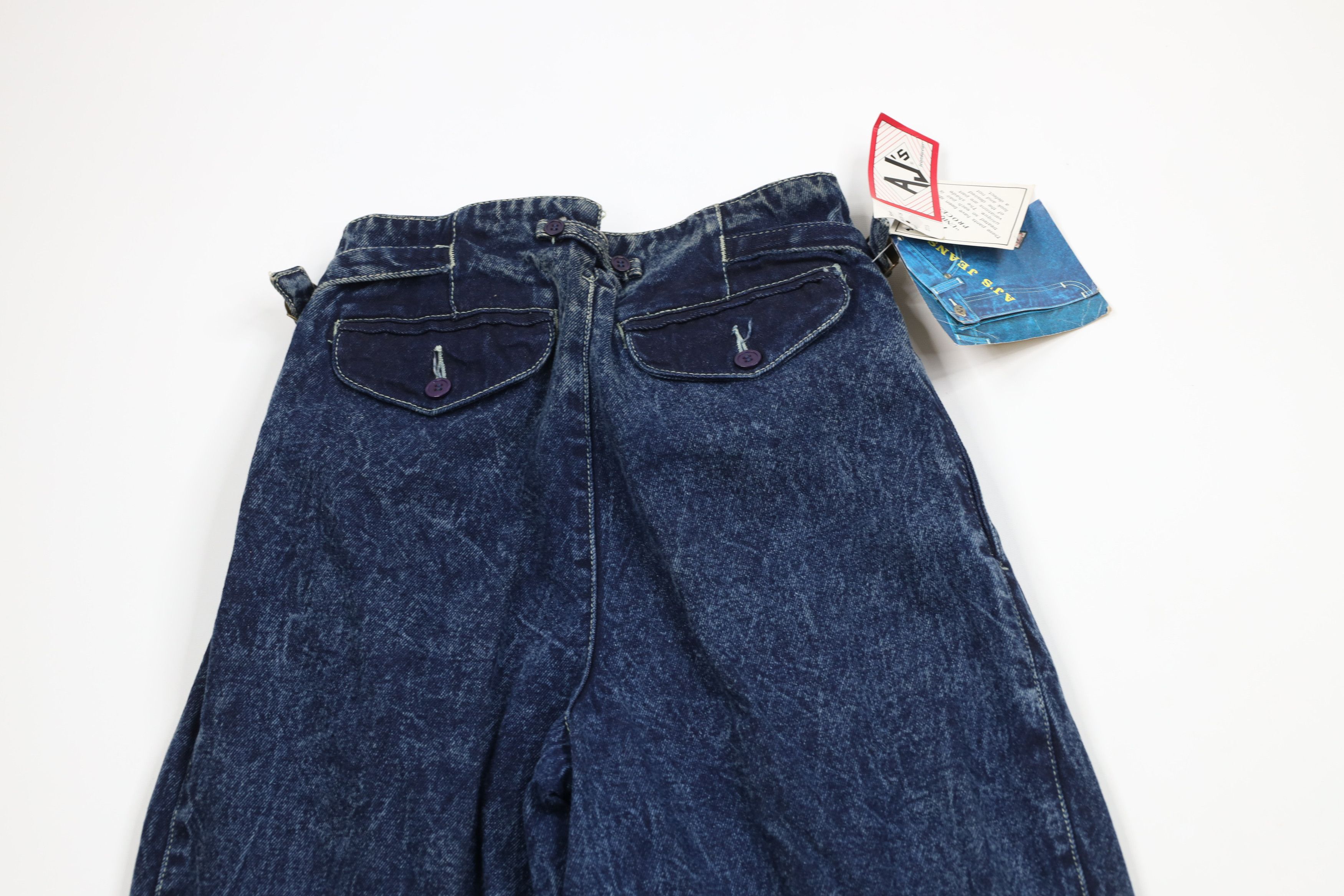 Vintage NOS Vintage 80s 90s Streetwear Acid Wash High Waisted Jeans Size 27" / US 4 / IT 40 - 14 Thumbnail