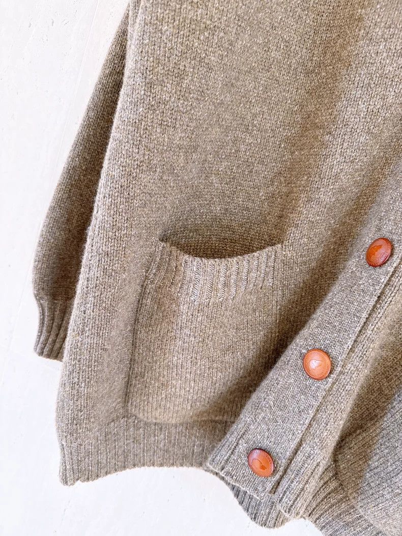 Loro Piana LORO PIANA Holiday Series Moss Green Goat Cashmere Knitted Size S / US 4 / IT 40 - 4 Thumbnail