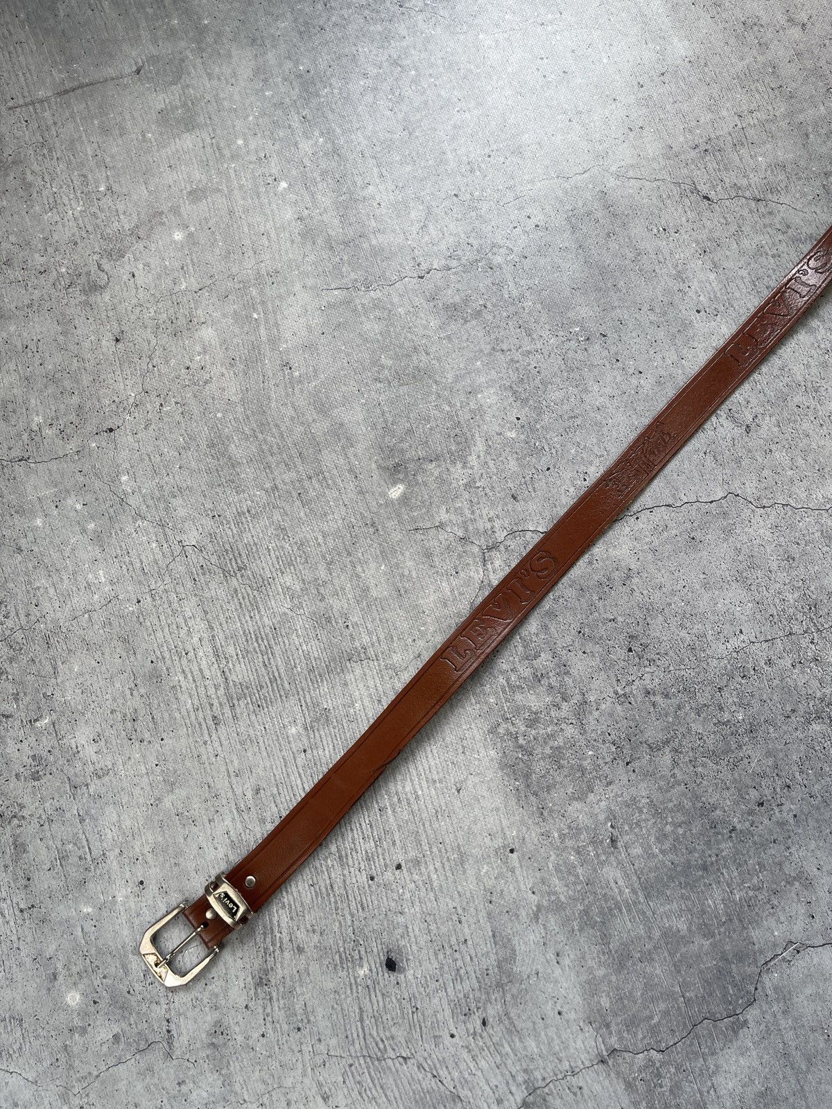 Other Vintage Levis Belt Brown Leather Y2K Size ONE SIZE - 7 Thumbnail