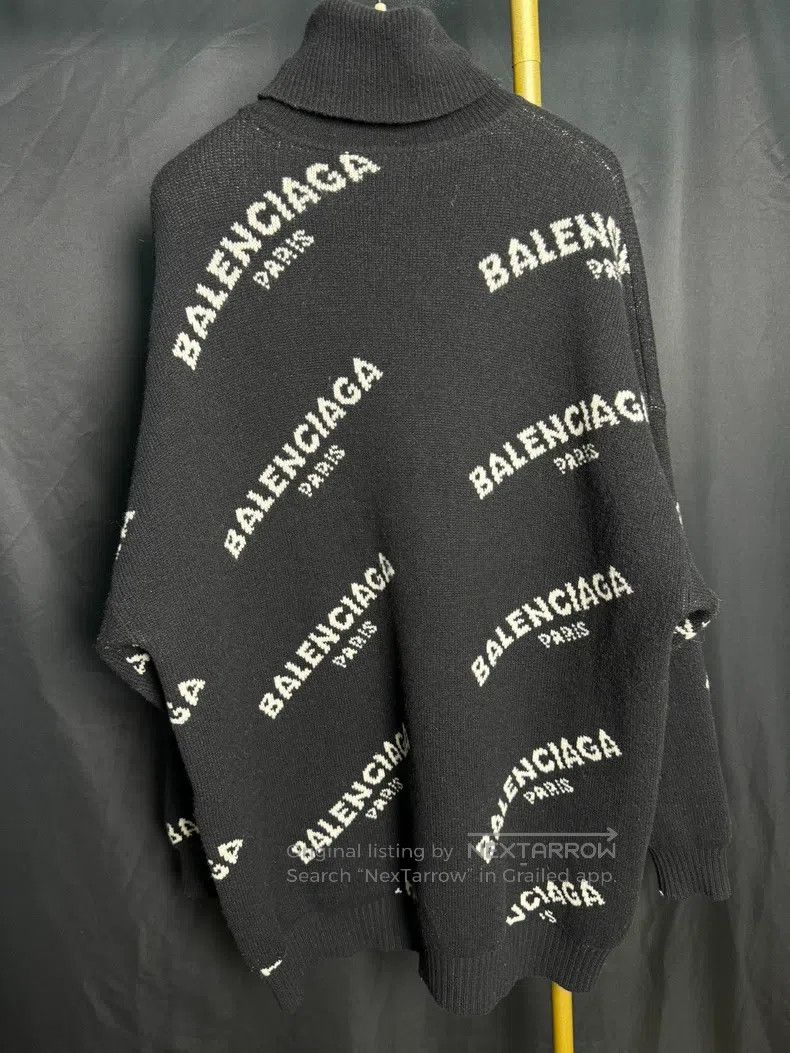 Balenciaga Balenciaga High Neck Sweater Size XXS / US 00 / IT 34 - 4 Thumbnail