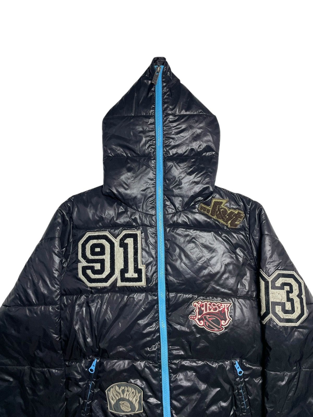 Angel Blue 2000’s Lost Enterpises - Puffer Skate Patch Jacket Size US L / EU 52-54 / 3 - 4 Thumbnail