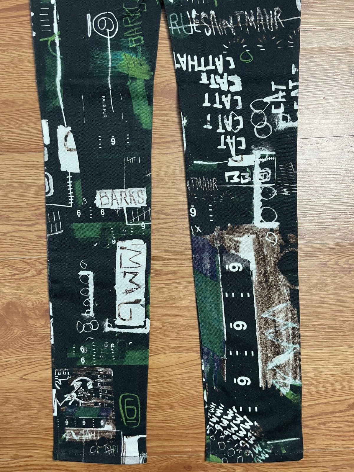 Maison Margiela Maison Margiela MM6 Grafiti Skinny Pants Size US 27 - 6 Thumbnail