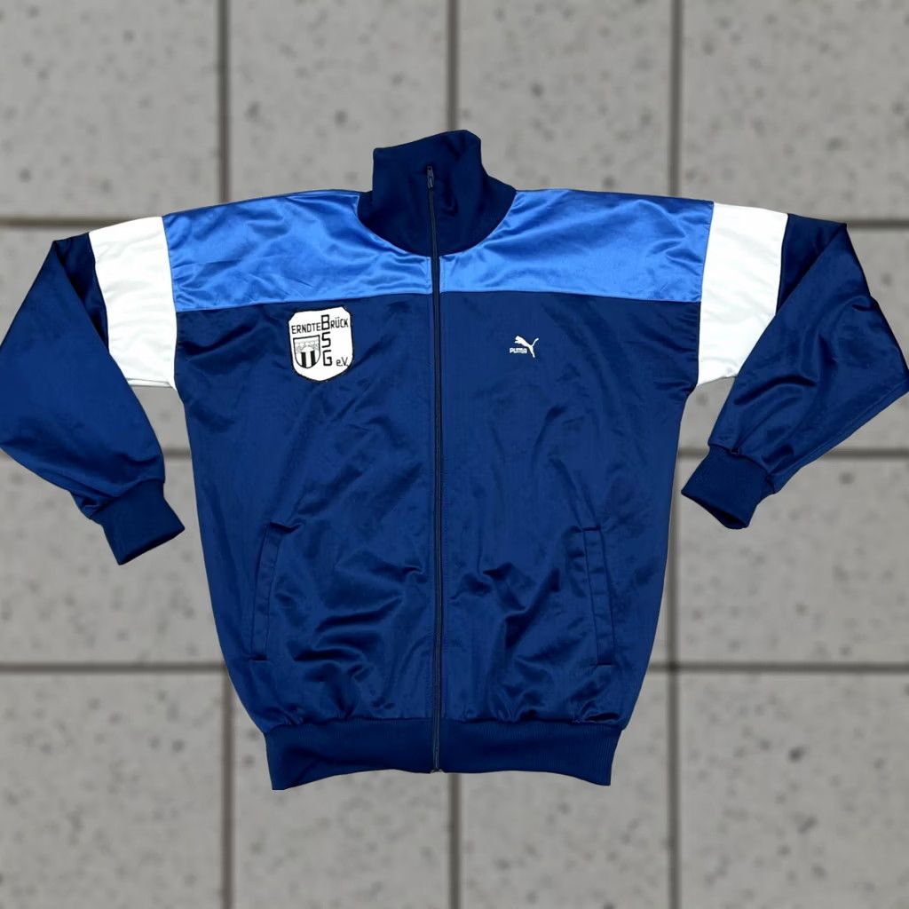Puma PUMA Track Jacket Men's XL/L Blue Vintage 90s Classic Activewear Shirt Jacket Size US XL / EU 56 / 4 - 1 Thumbnail