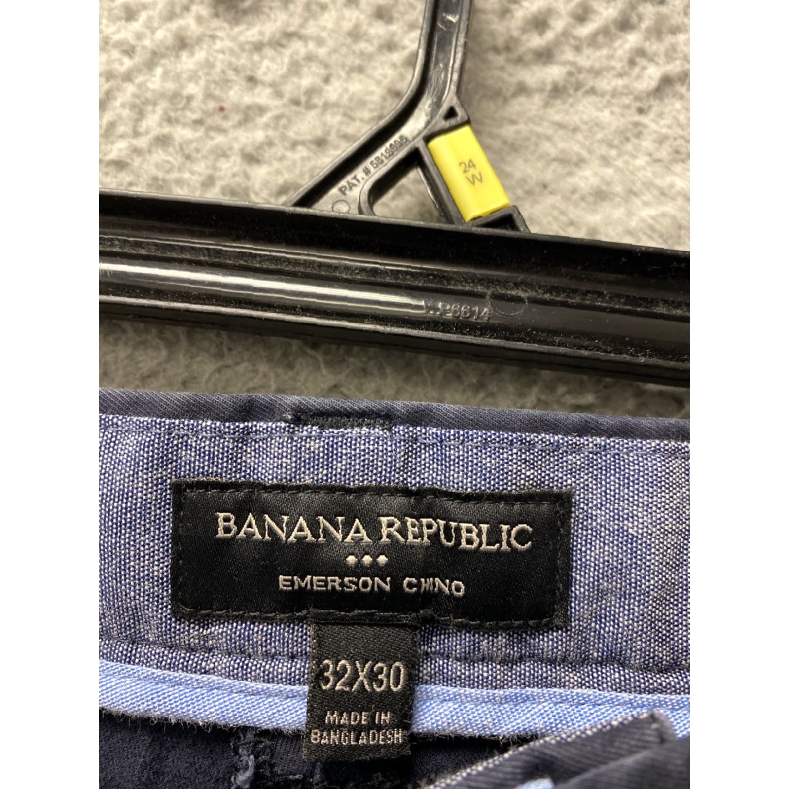 Banana Republic VINTAGE Banana Republic Chino Pants Men 32x30 Faded Navy Cotton Casual Non-Iron Straight Leg Front Pants Mens Size US 32 / EU 48 - 3 Thumbnail