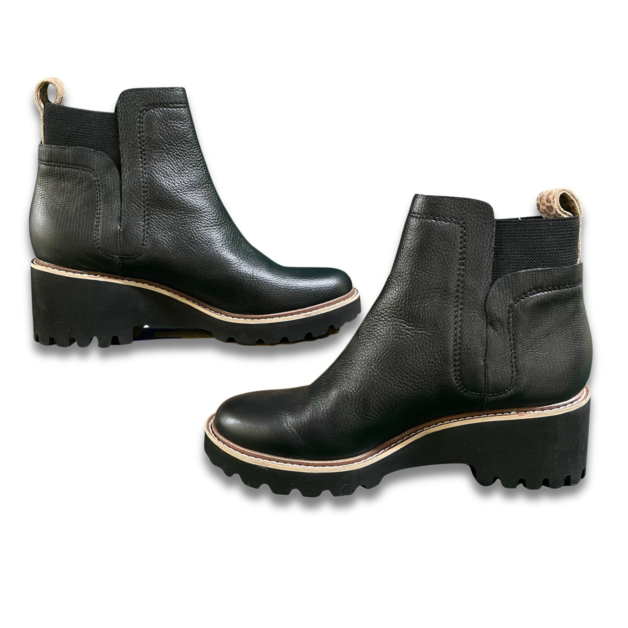 Dolce Vita DOLCE VITA Huey H2O Waterproof Black Leather Ankle Boots Siz Size US 9 / IT 39 - 3 Thumbnail