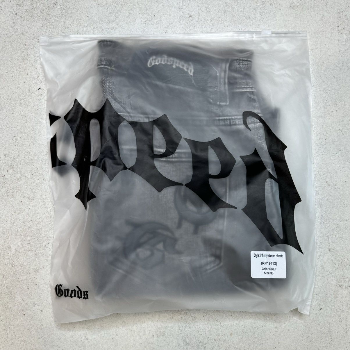 Godspeed Godspeed infinity denim shorts grey SIZE 30 Size US 30 / EU 46 - 3 Thumbnail