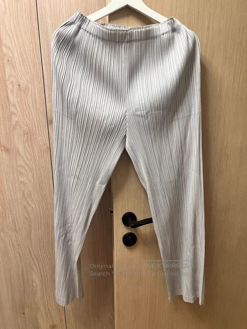 Issey Miyake Issey Miyake Light Gray Pants Size 26" / US 2 / IT 38 - 3 Thumbnail