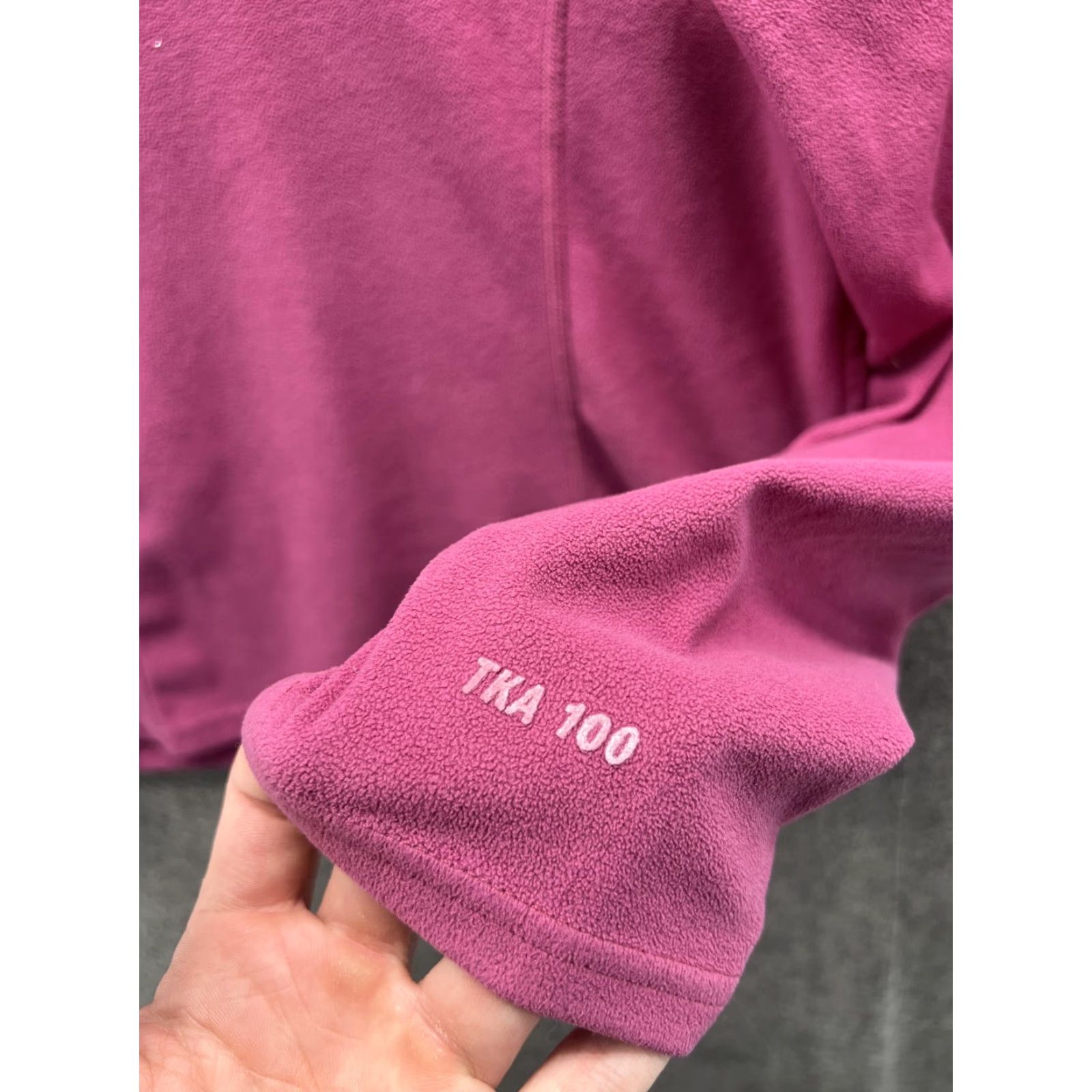 The North Face The North Face Sweater Womens Small Pink TKA 100 Fleece Quarter Zip Pullover Size S / US 4 / IT 40 - 5 Thumbnail