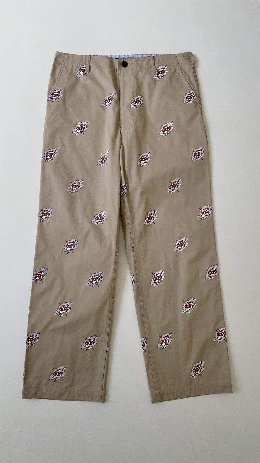 Comme des Garcons Lichtenstein ‘Pop’ Print Beige Wide Pants Size US 36 / EU 52 - 18 Thumbnail