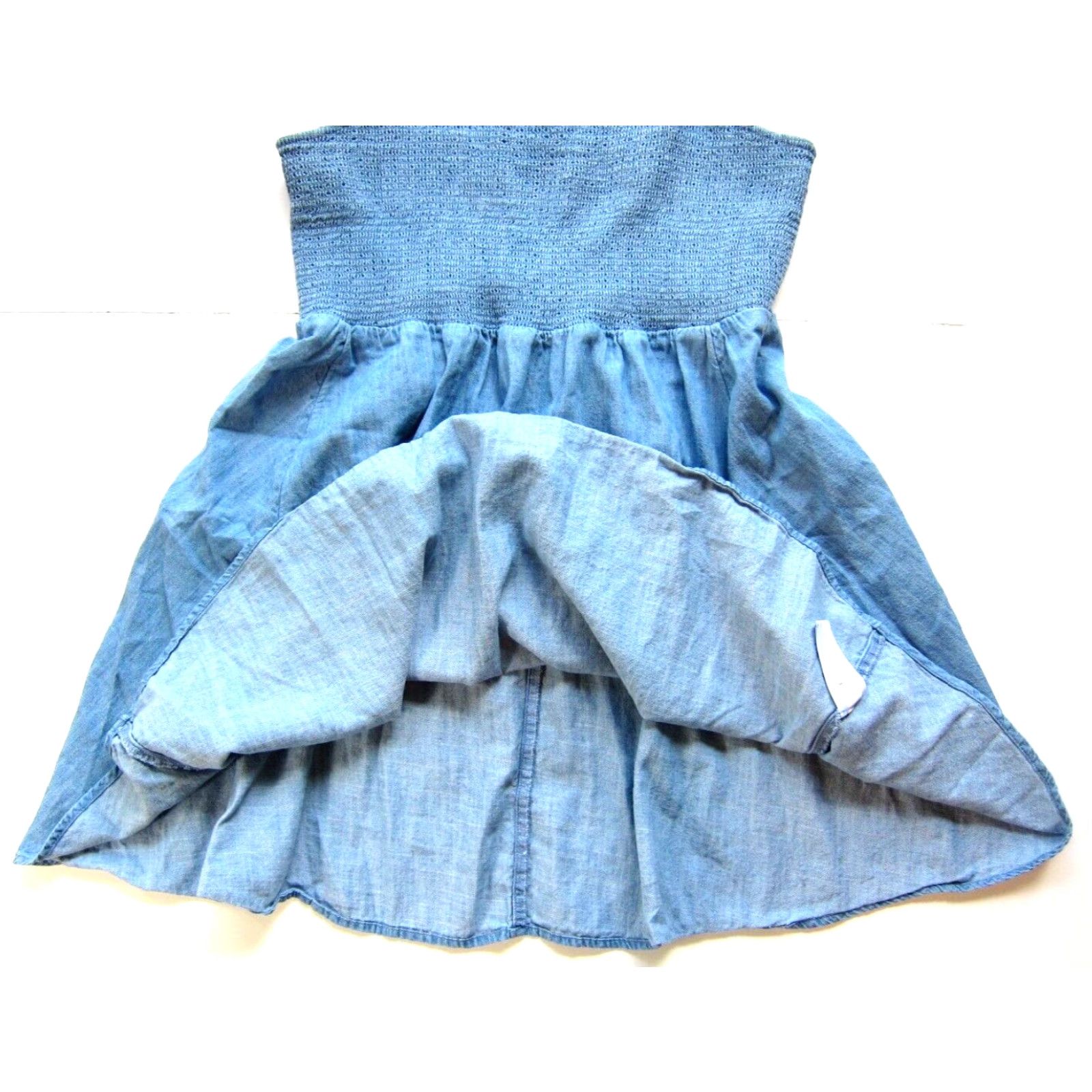 Old Navy Old Navy Denim Cap Sleeve Fit & Flare Sun Dress Blue Large Size 36" / US 14 / IT 50 - 5 Thumbnail