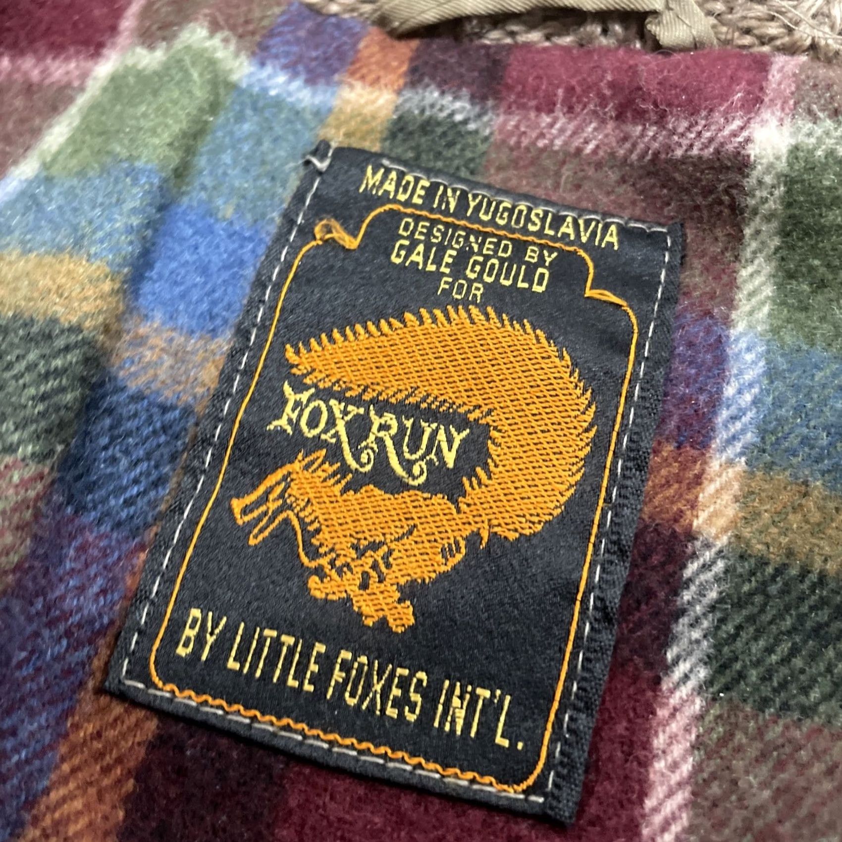 Nique VINTAGE FoxRun Plaid Flannel Line Canvas Coat Jacket Men XL Brown Unique Retro Cut Jacket Size US XL / EU 56 / 4 - 5 Thumbnail